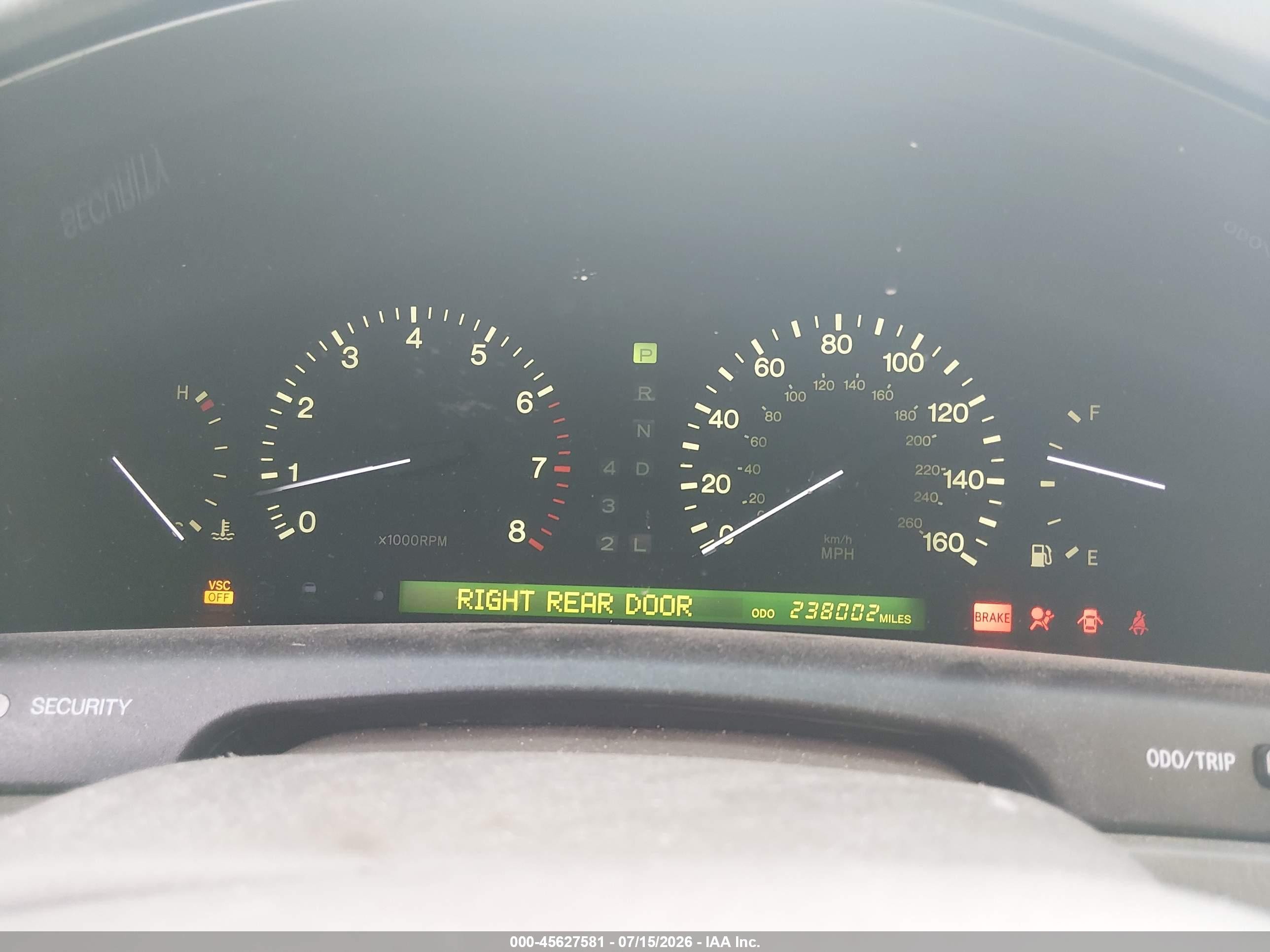 2000 Lexus Ls 400   Синий vin: JT8BH28F4Y0181572