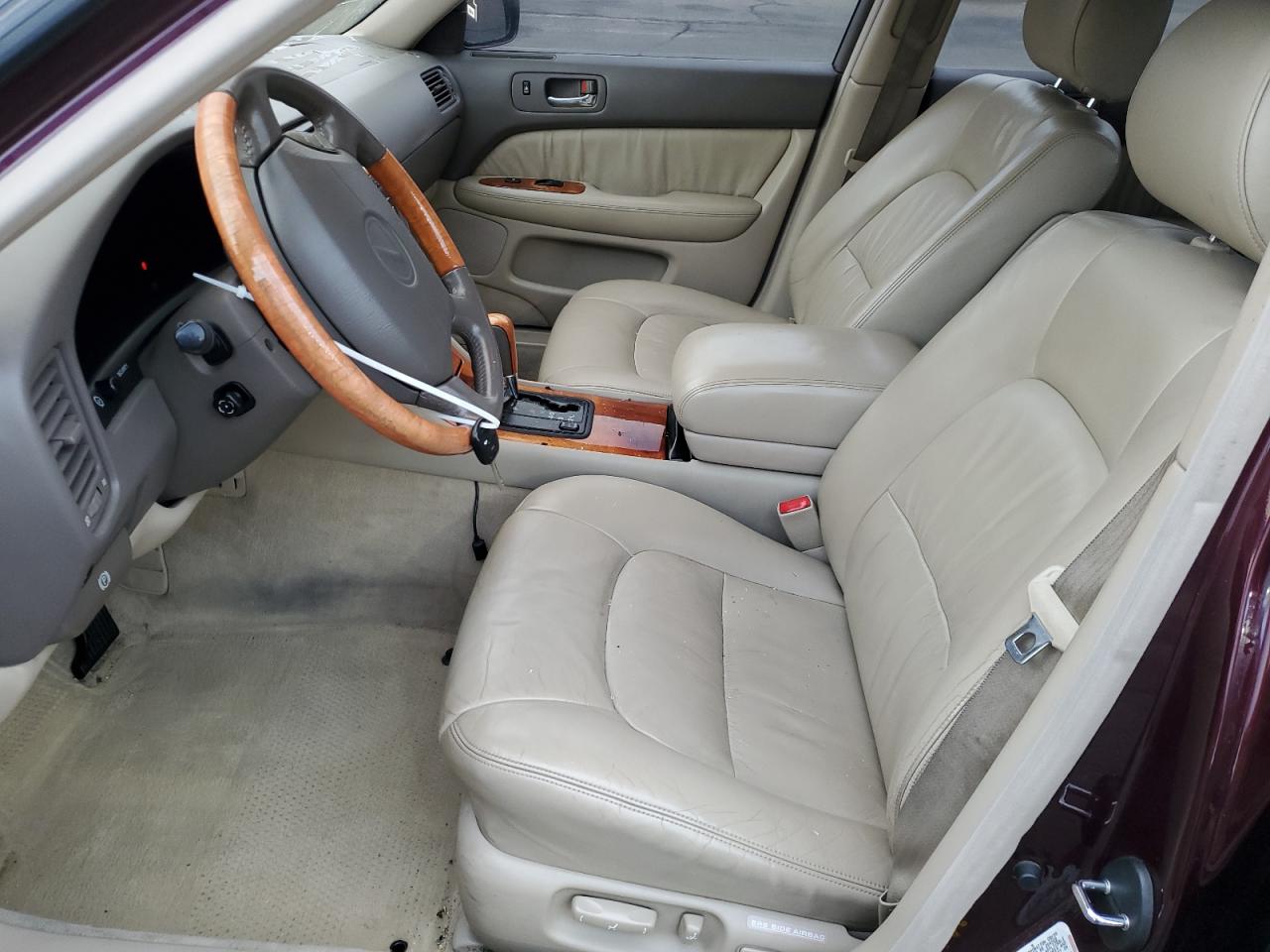 2000 Lexus Ls 400 Burgundy vin: JT8BH28F5Y0168135