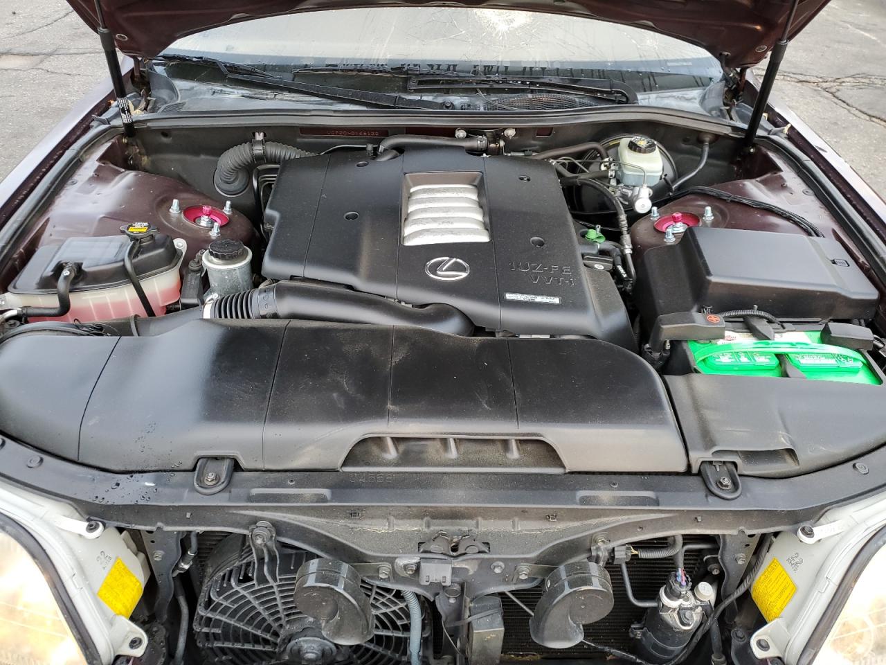 2000 Lexus Ls 400 Burgundy vin: JT8BH28F5Y0168135
