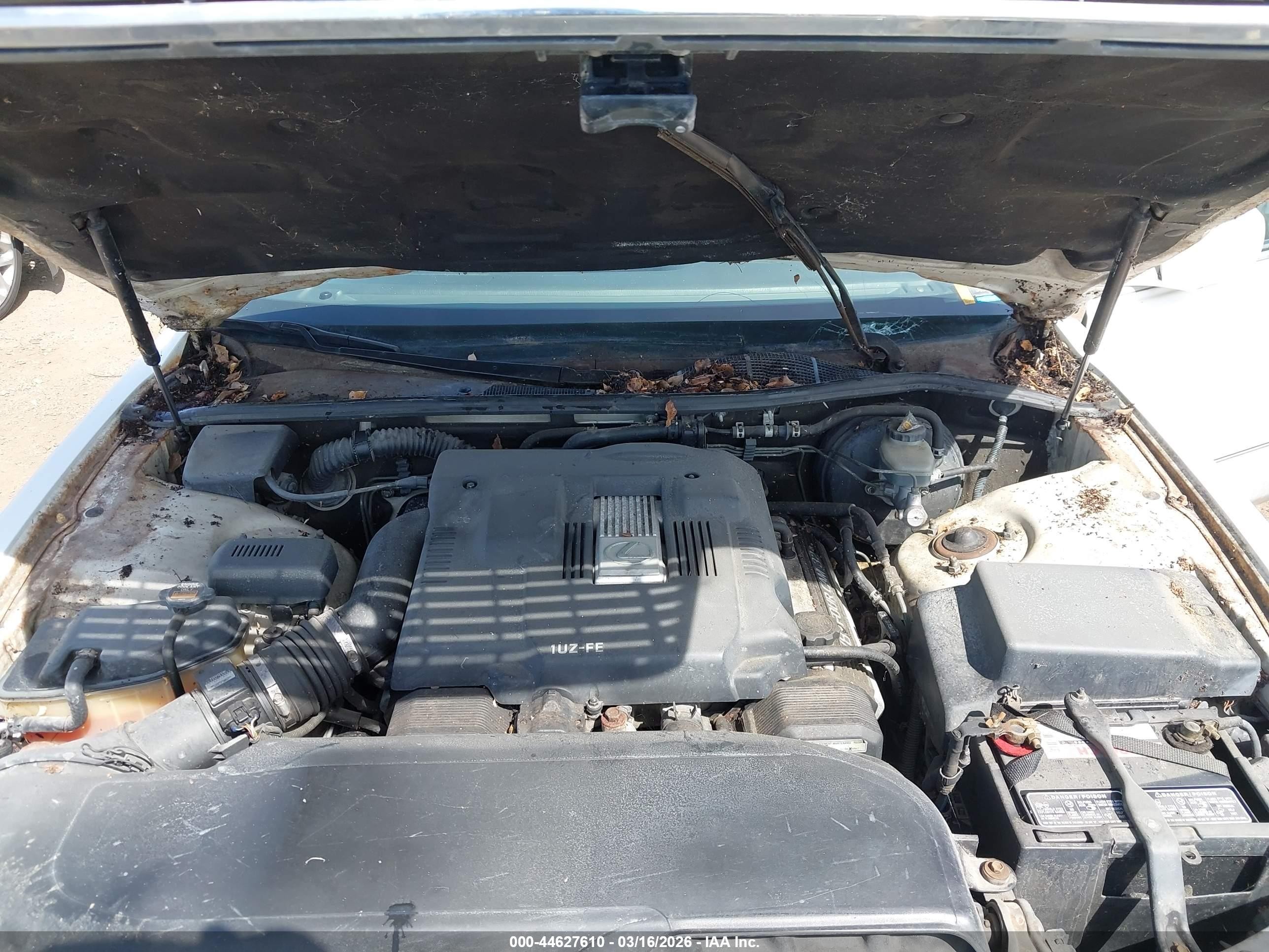 1997 Lexus Ls 400   White vin: JT8BH28F6V0070856