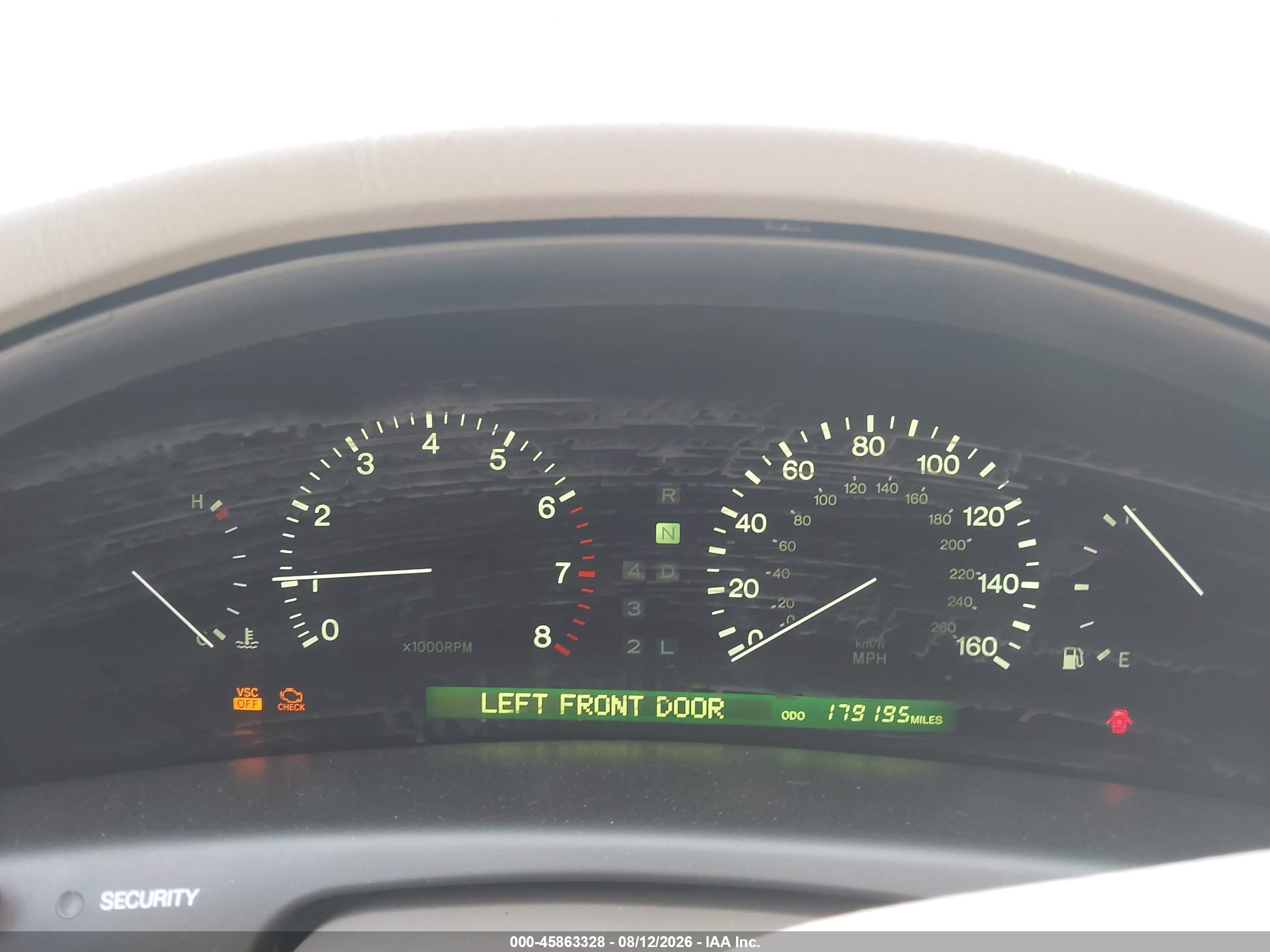 1998 Lexus Ls 400   Черный vin: JT8BH28F6W0111889