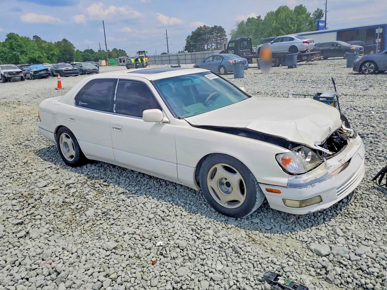1998 Lexus Ls 400 White vin: JT8BH28F6W0137599