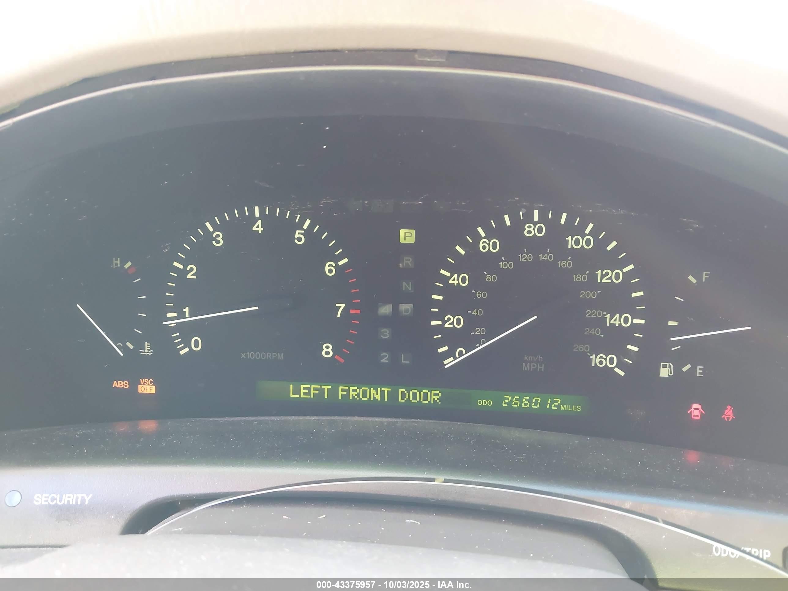 1999 Lexus Ls 400   Tan vin: JT8BH28F6X0150189