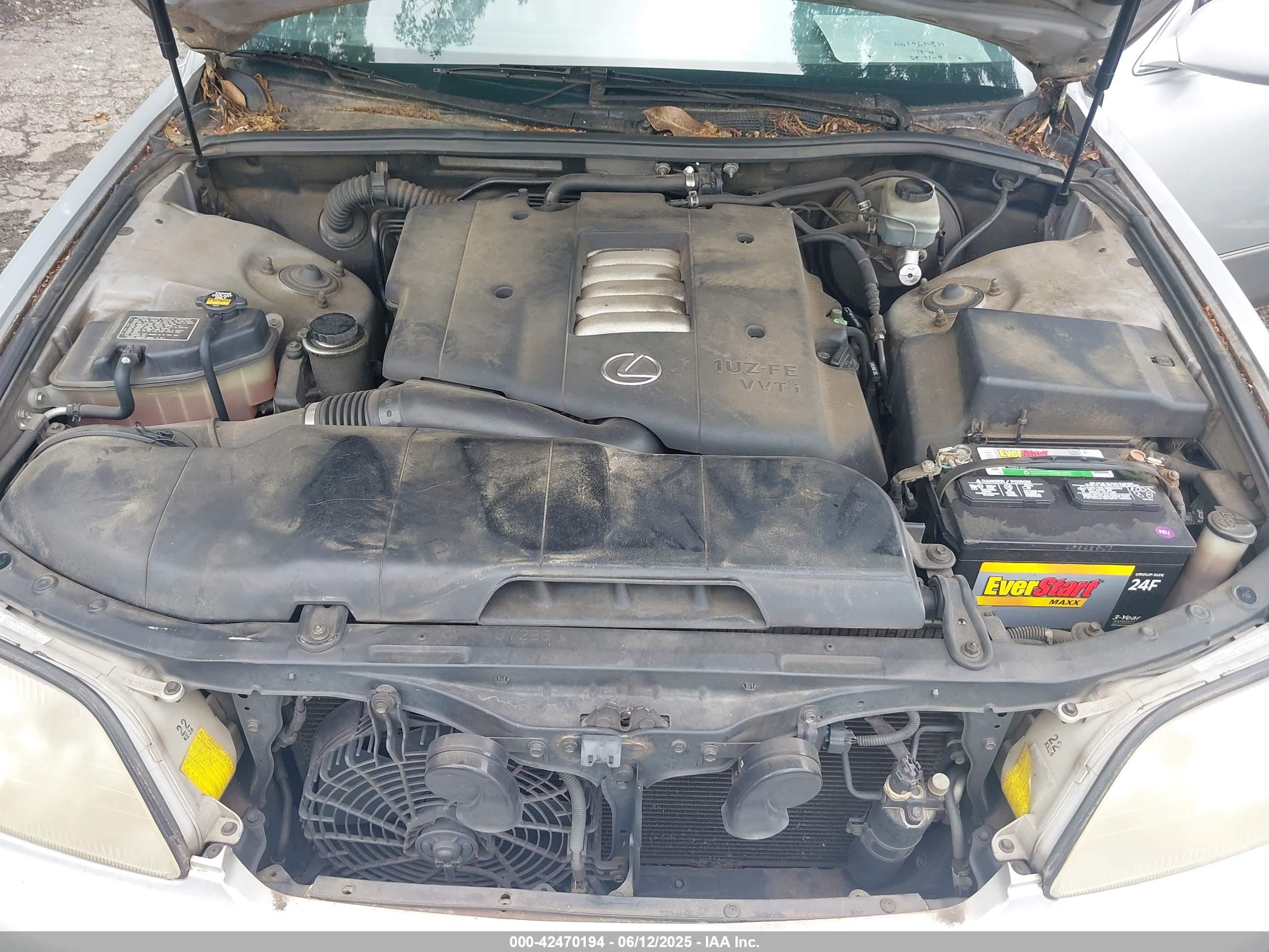 1999 Lexus Ls 400   Серебряный vin: JT8BH28F6X0163105