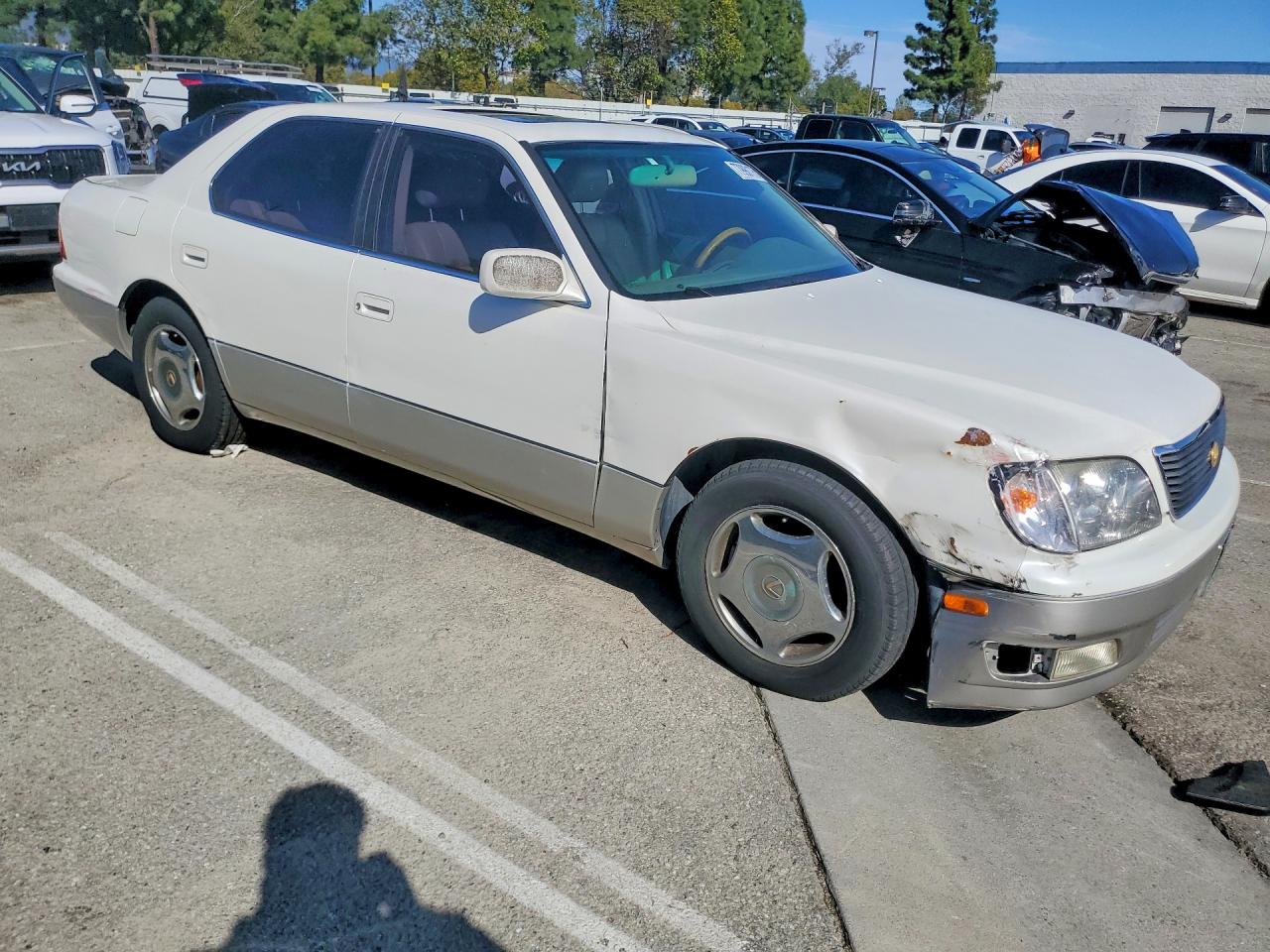 1998 Lexus Ls 400 White vin: JT8BH28F8W0119508