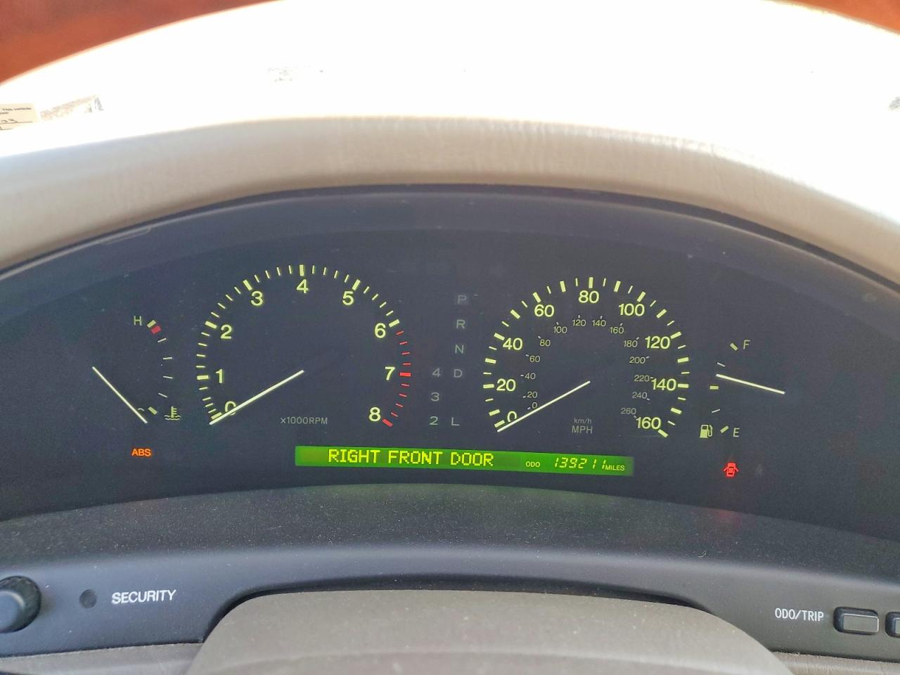 1999 Lexus Ls 400 Gold vin: JT8BH28F8X0145303