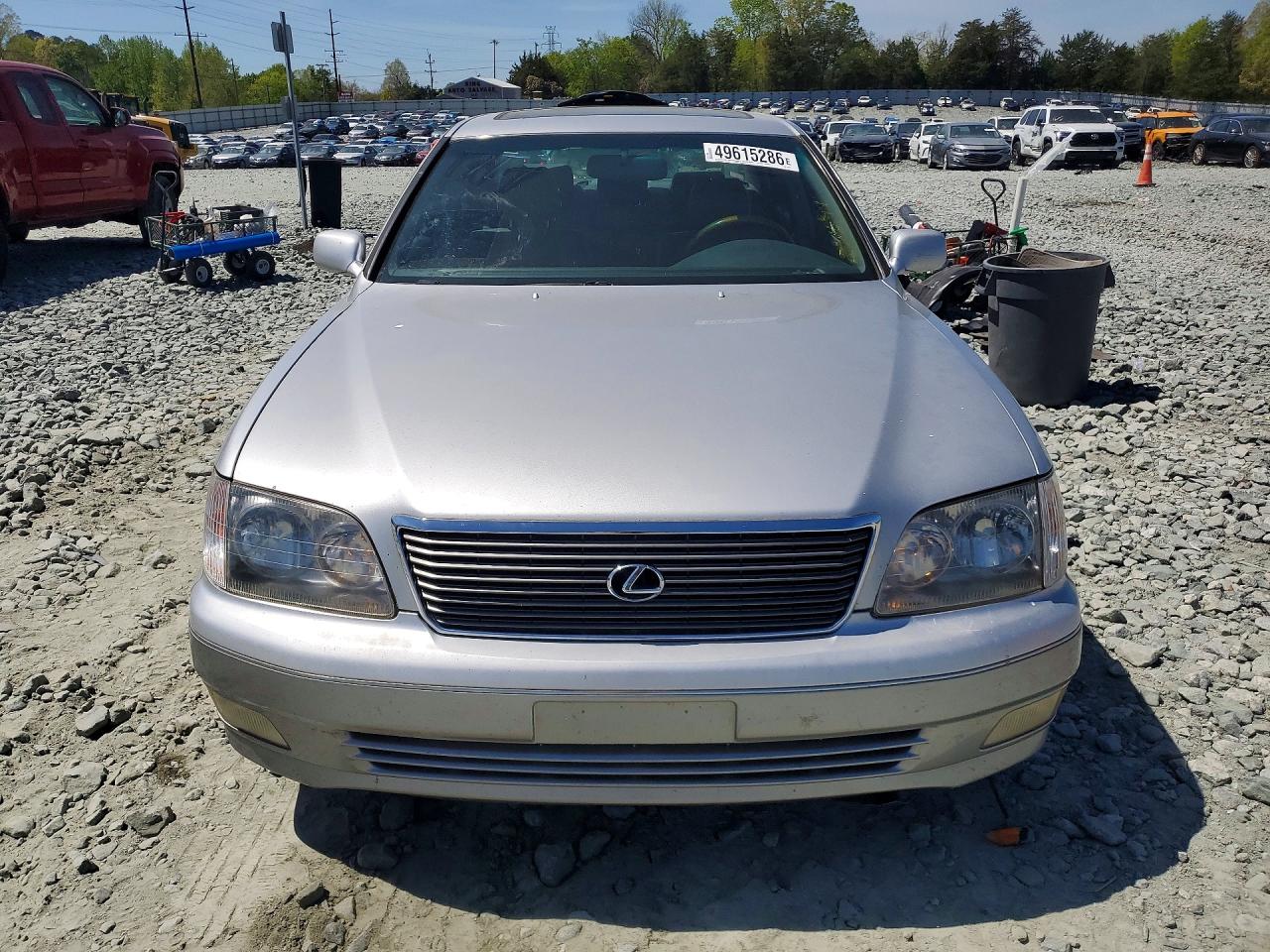 2000 Lexus Ls 400 Silver vin: JT8BH28F8Y0167626