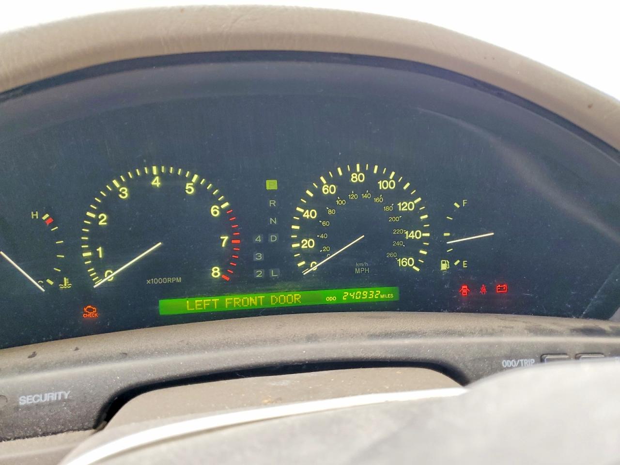 1999 Lexus Ls 400 Black vin: JT8BH28F9X0143365