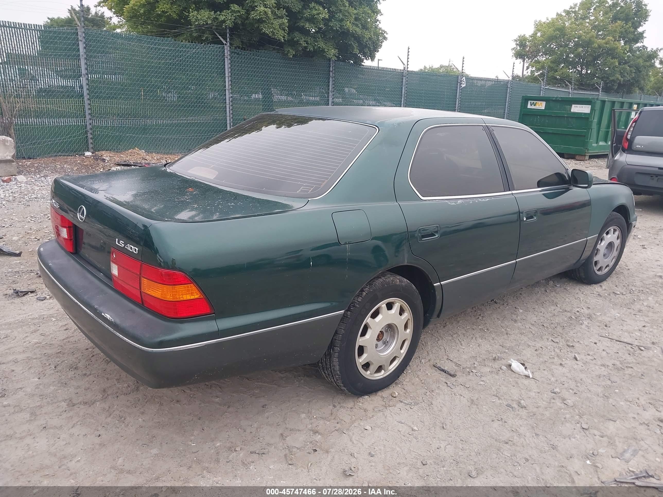 1999 Lexus Ls 400   Green vin: JT8BH28FXX0142743