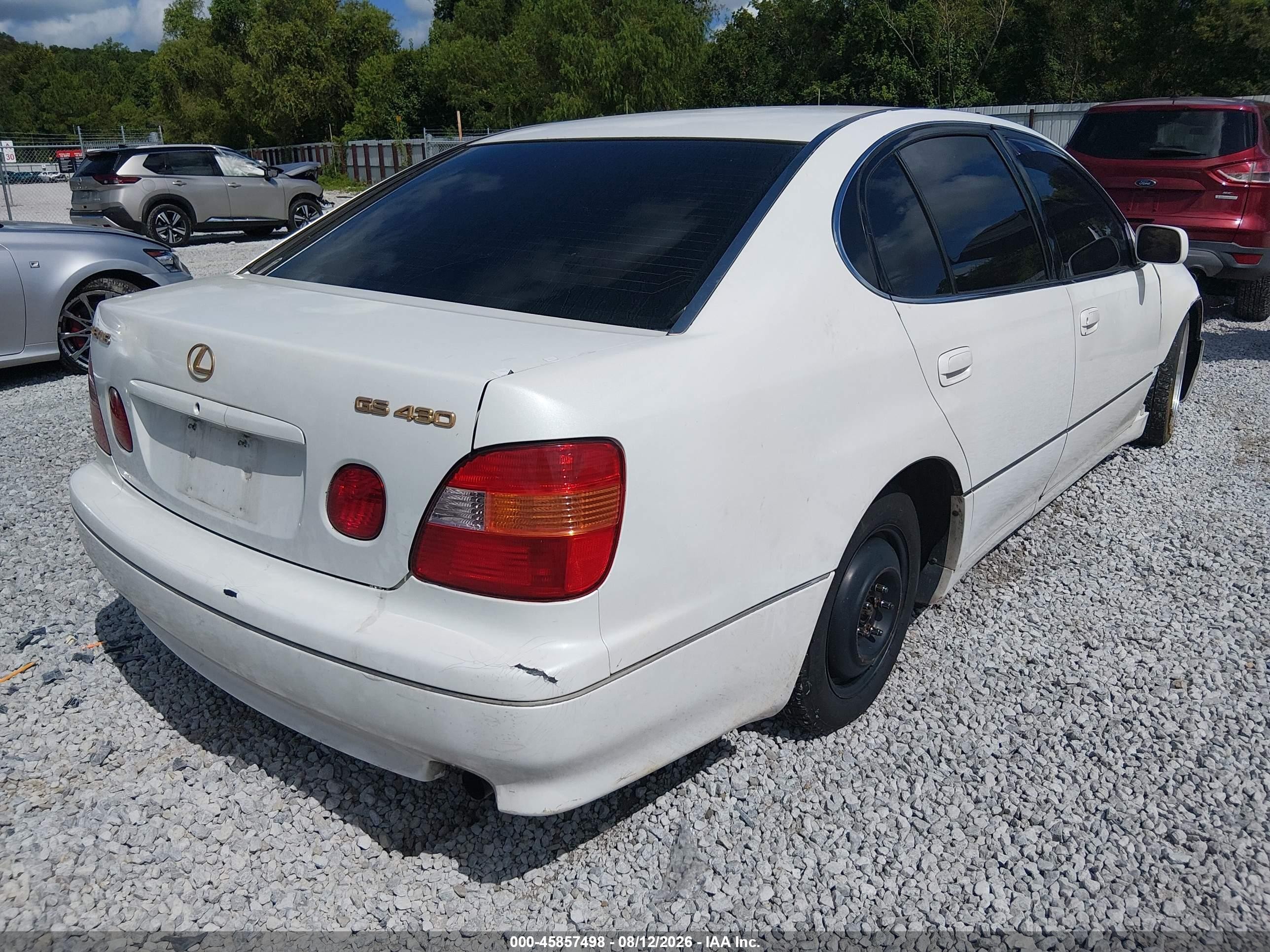 2000 Lexus Gs 400 White vin: JT8BH68X9Y0026273