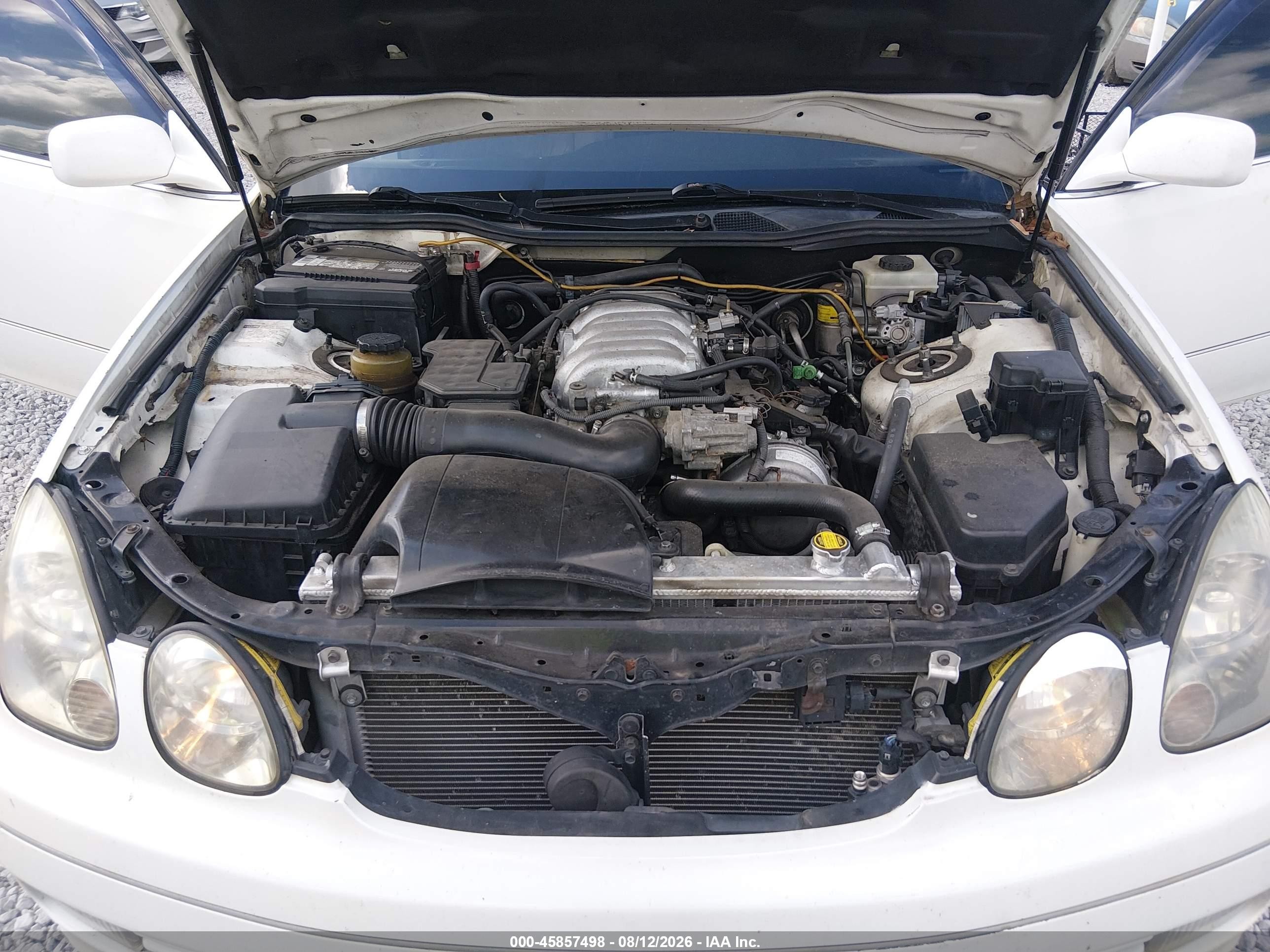 2000 Lexus Gs 400 White vin: JT8BH68X9Y0026273