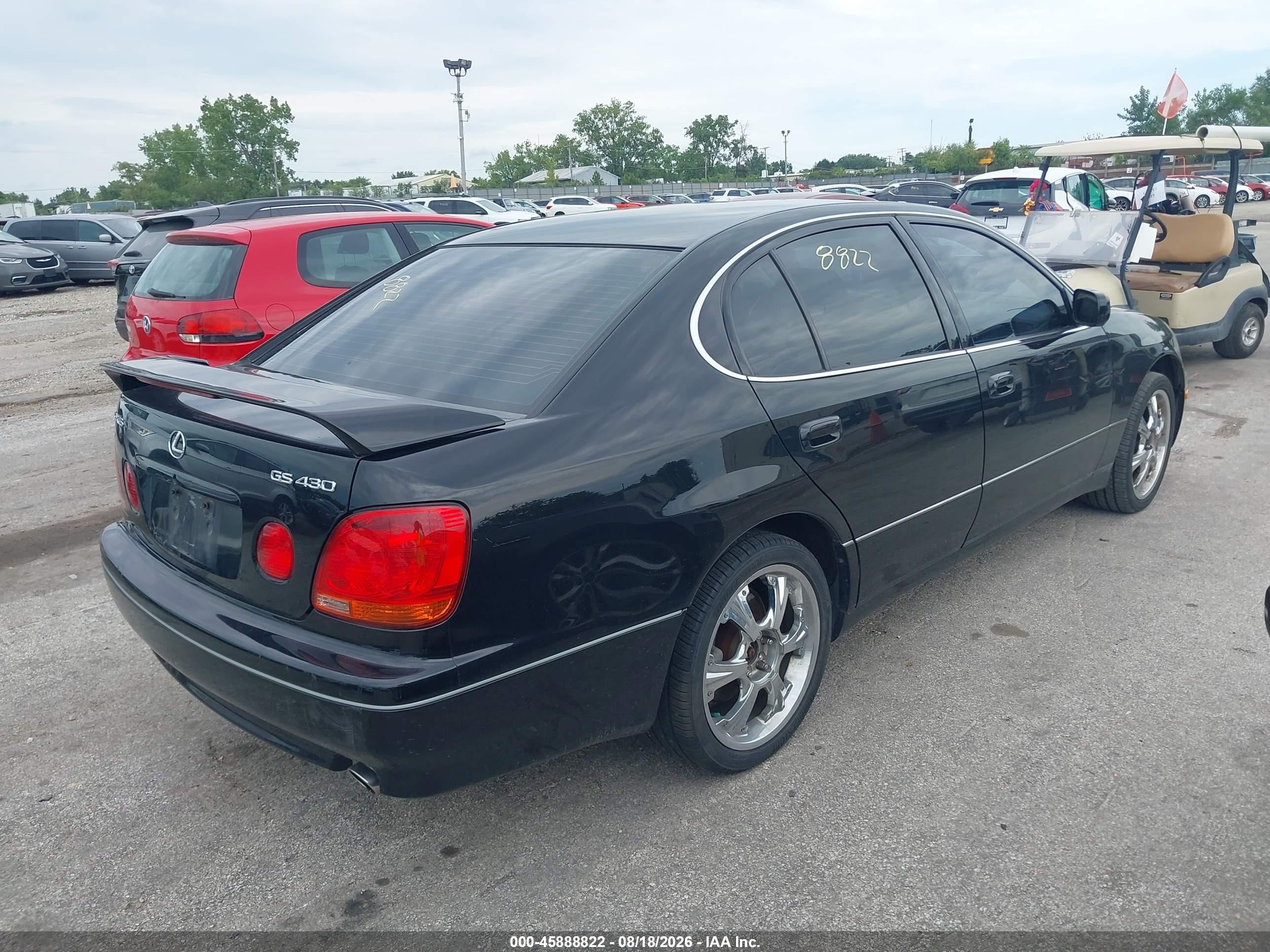 2001 Lexus Gs 430   Черный vin: JT8BL69S010005254
