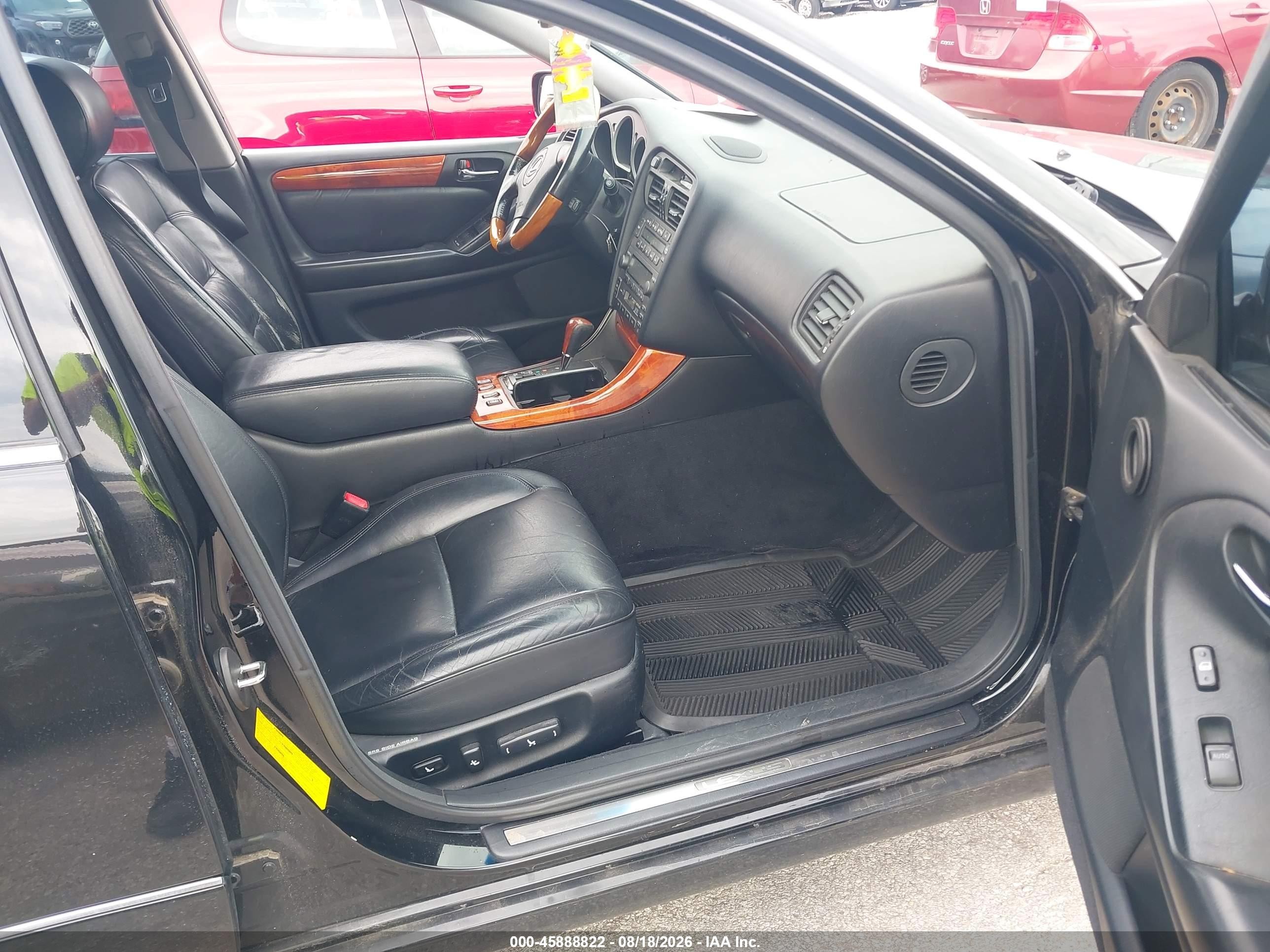 2001 Lexus Gs 430   Черный vin: JT8BL69S010005254