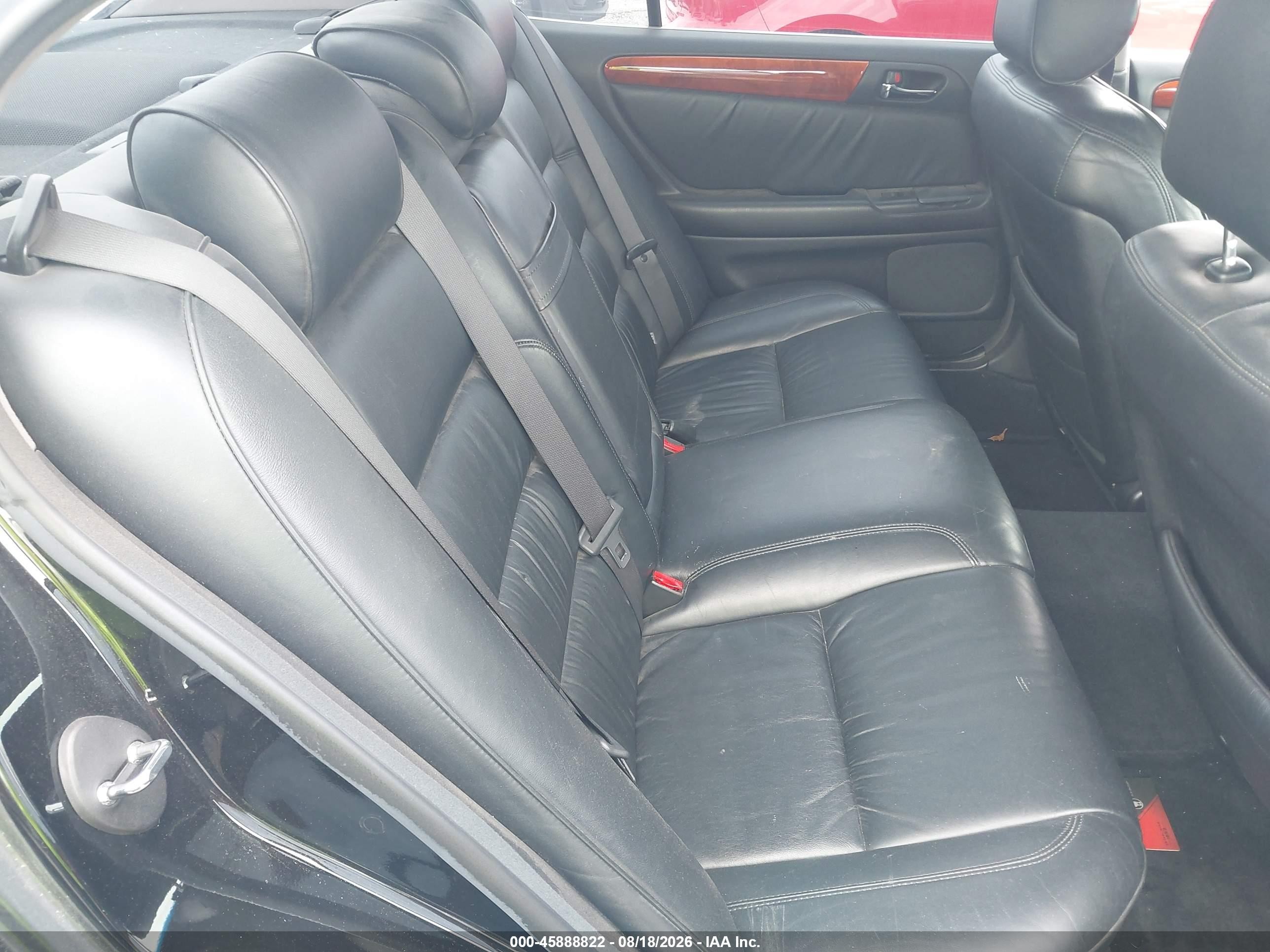 2001 Lexus Gs 430   Черный vin: JT8BL69S010005254
