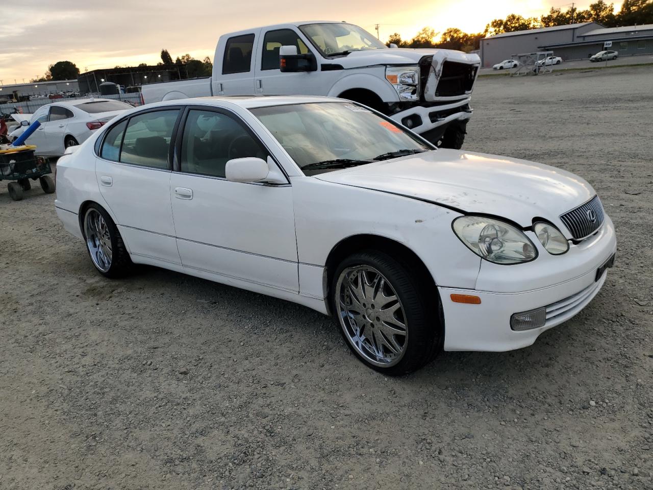 2001 Lexus Gs 430 White vin: JT8BL69S010006615