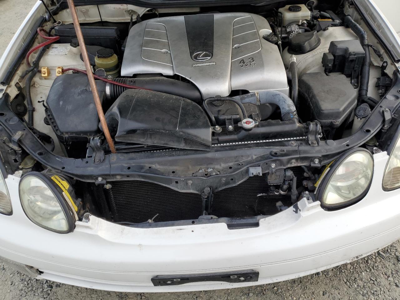 2001 Lexus Gs 430 White vin: JT8BL69S010006615