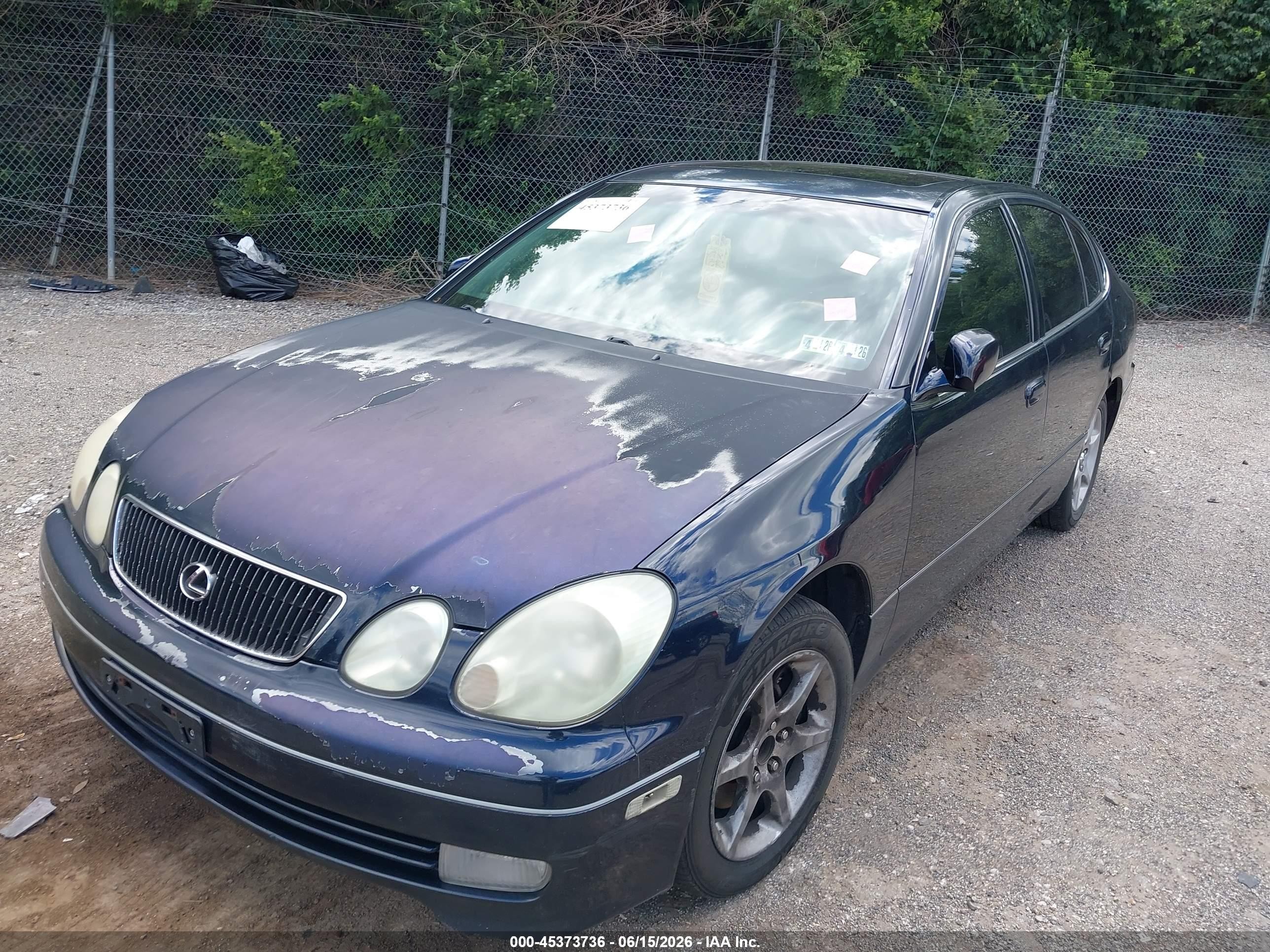 2002 Lexus Gs 430   Dark Blue vin: JT8BL69S020008544