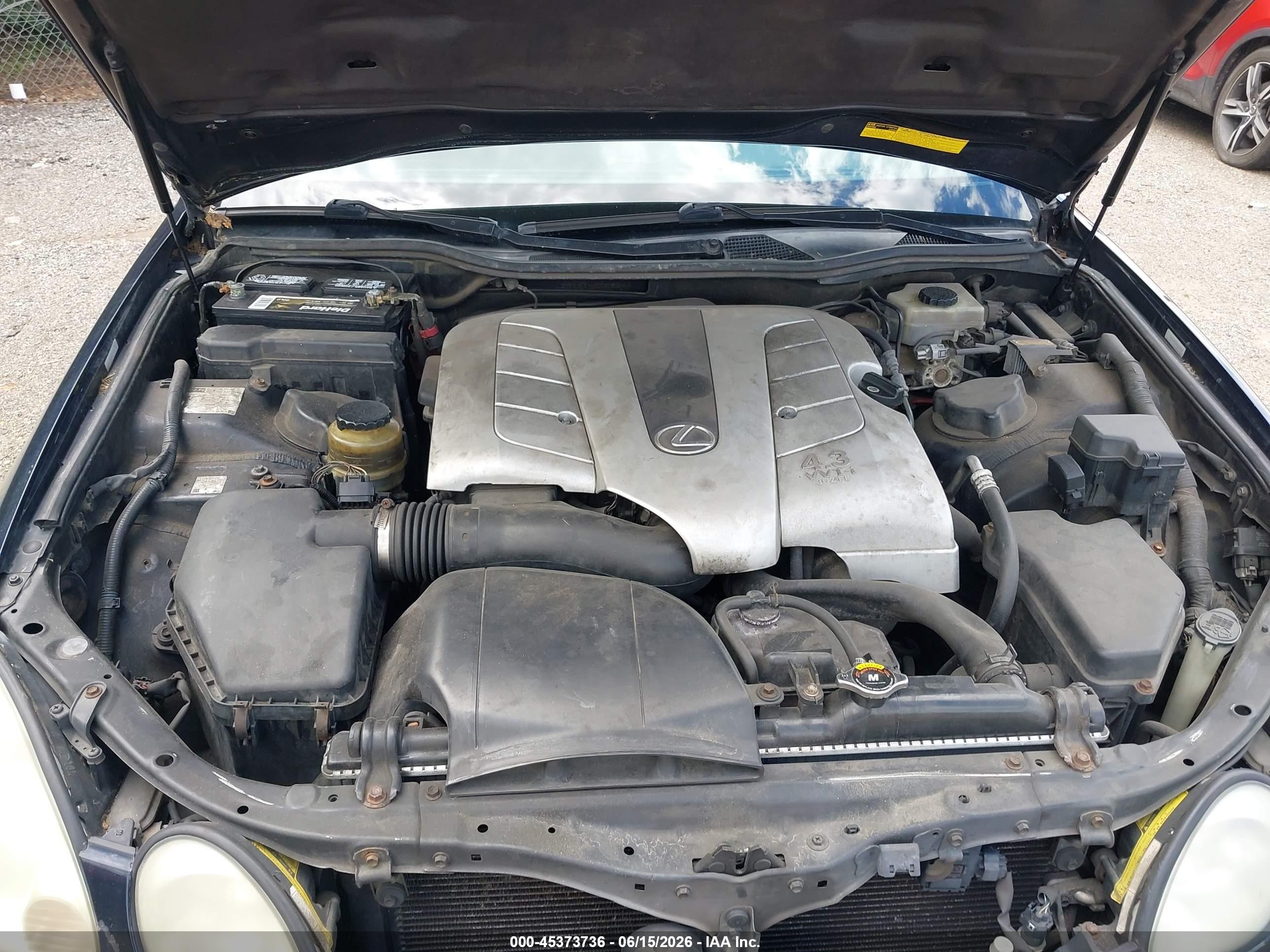 2002 Lexus Gs 430   Dark Blue vin: JT8BL69S020008544