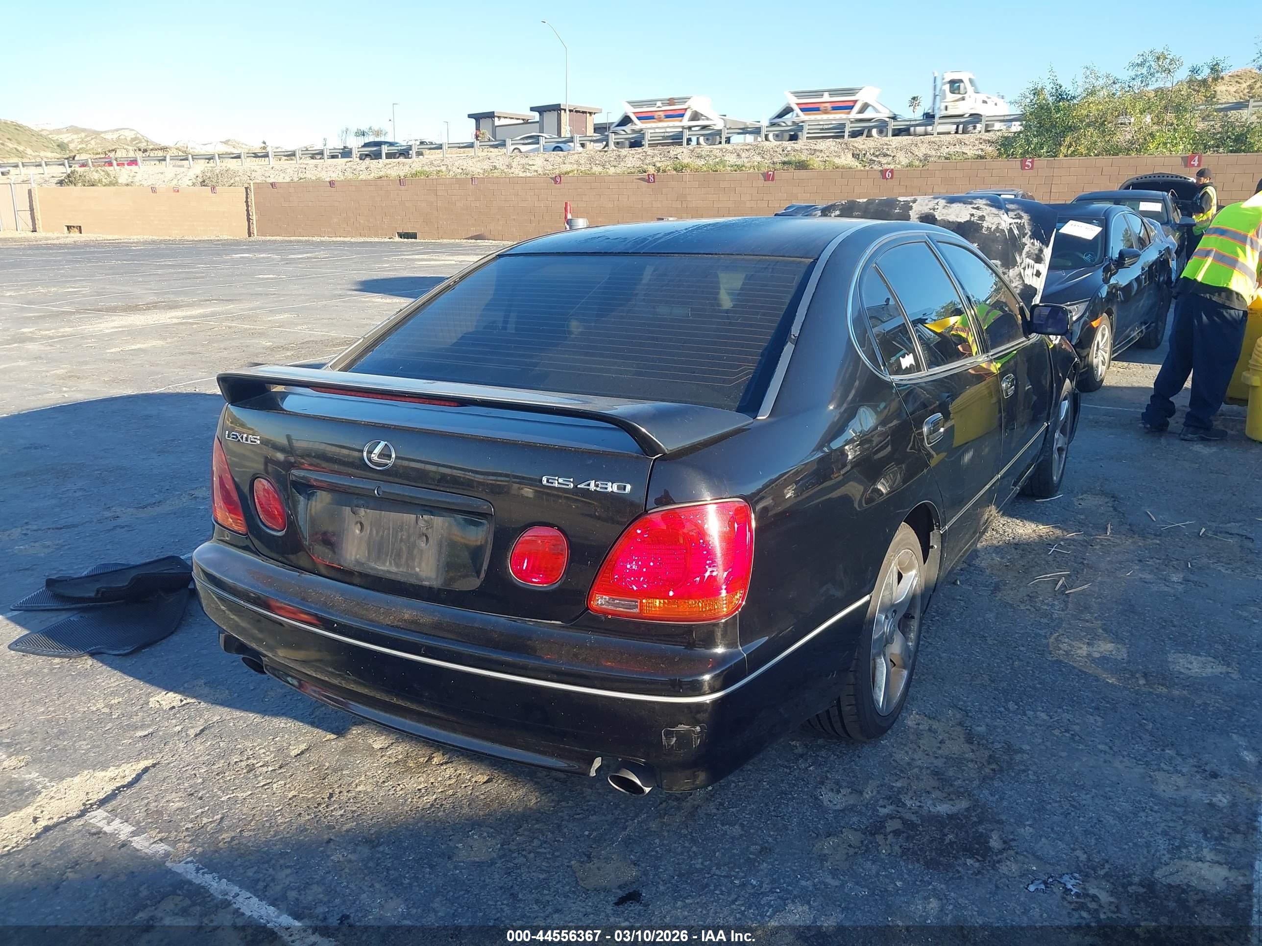 2002 Lexus Gs 430   Black vin: JT8BL69S020009676