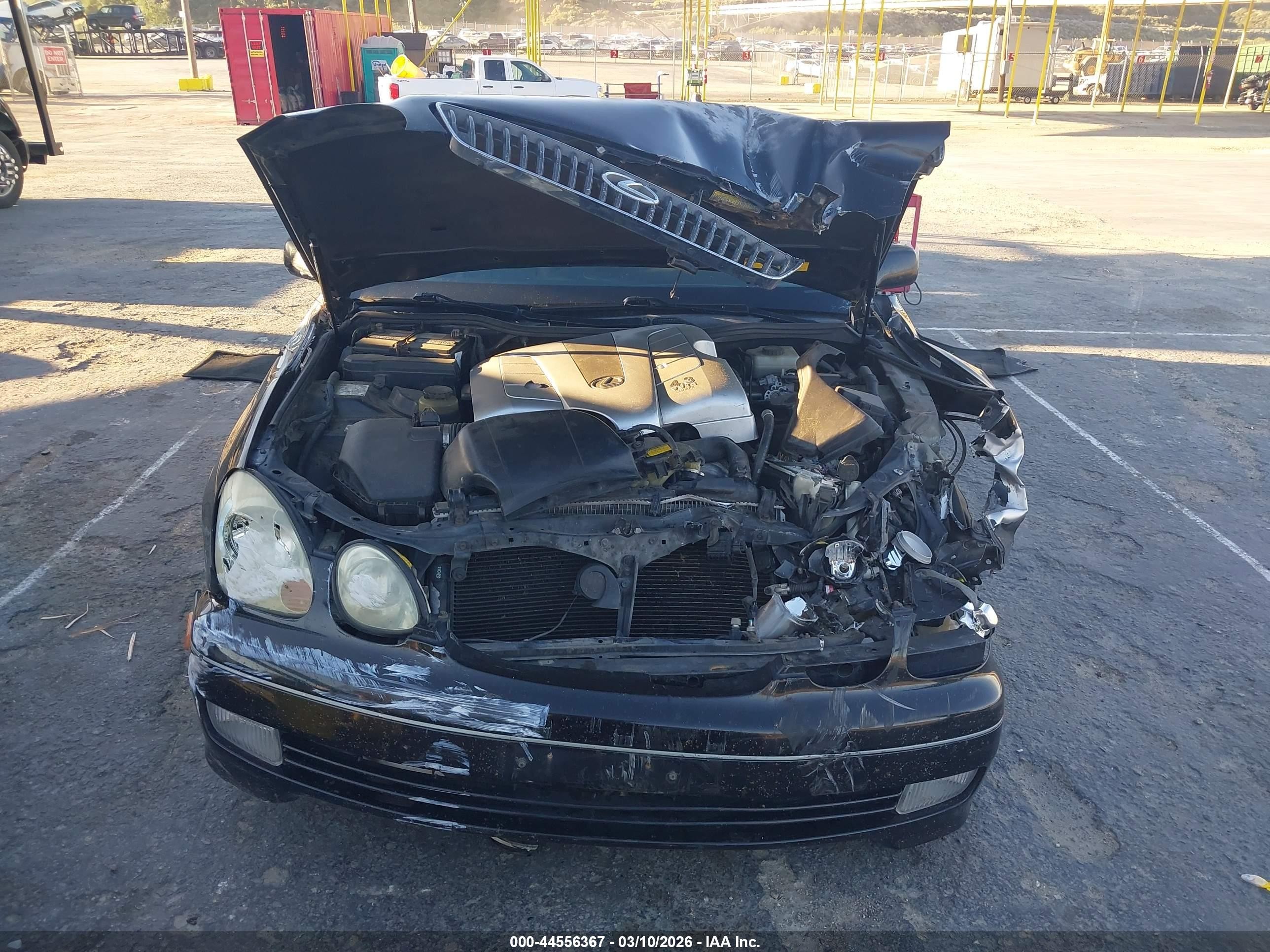 2002 Lexus Gs 430   Black vin: JT8BL69S020009676