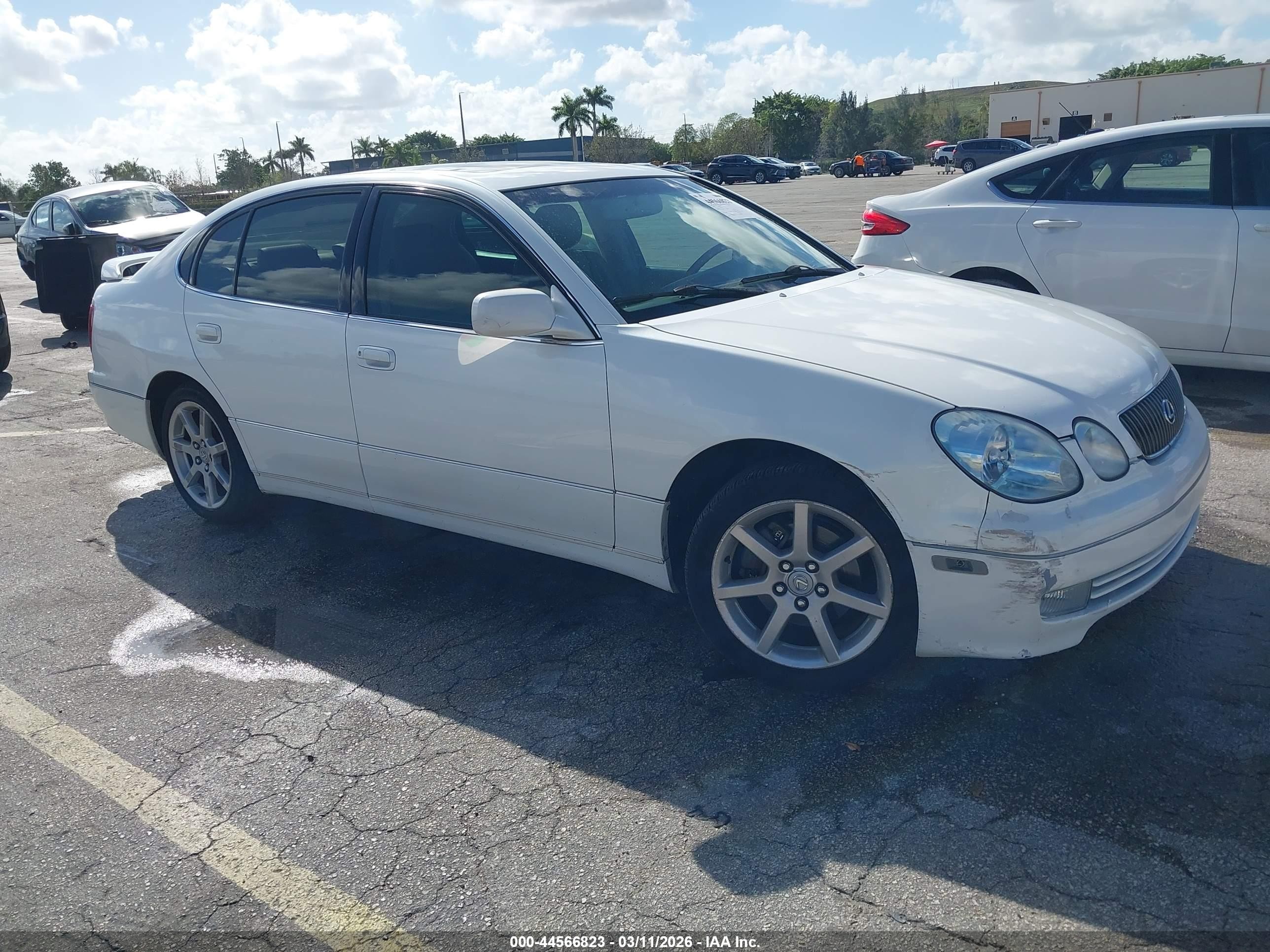 2004 Lexus Gs 430   White vin: JT8BL69S140014503