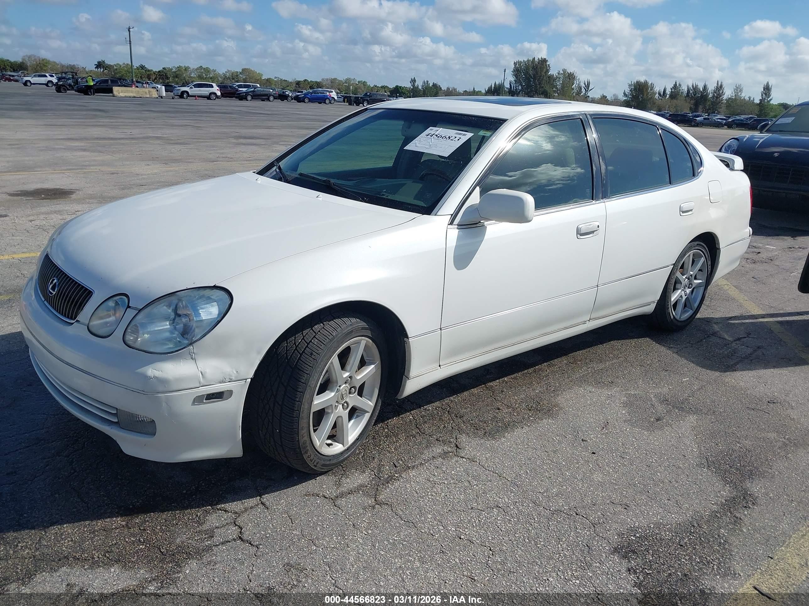 2004 Lexus Gs 430   White vin: JT8BL69S140014503