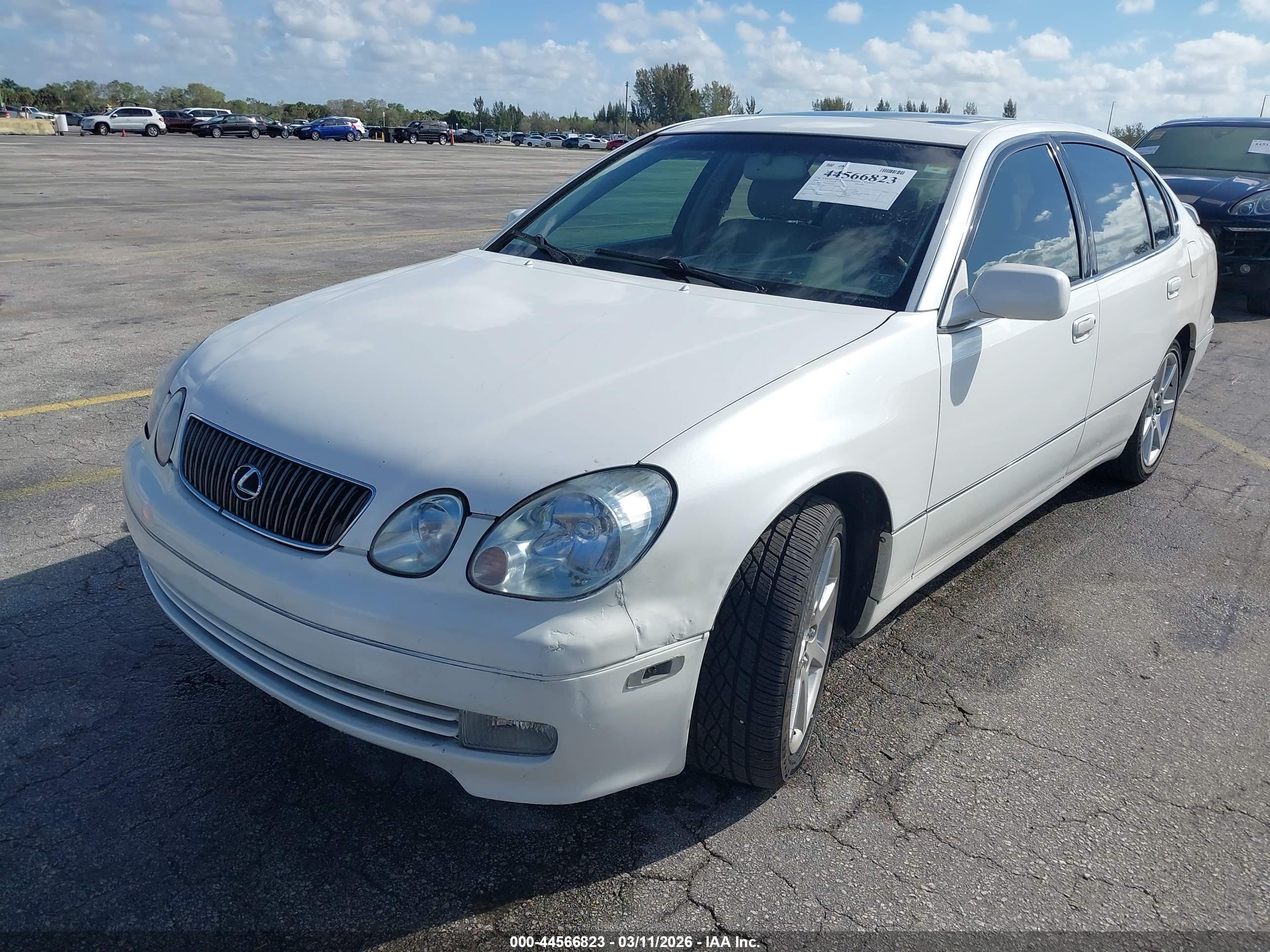 2004 Lexus Gs 430   White vin: JT8BL69S140014503