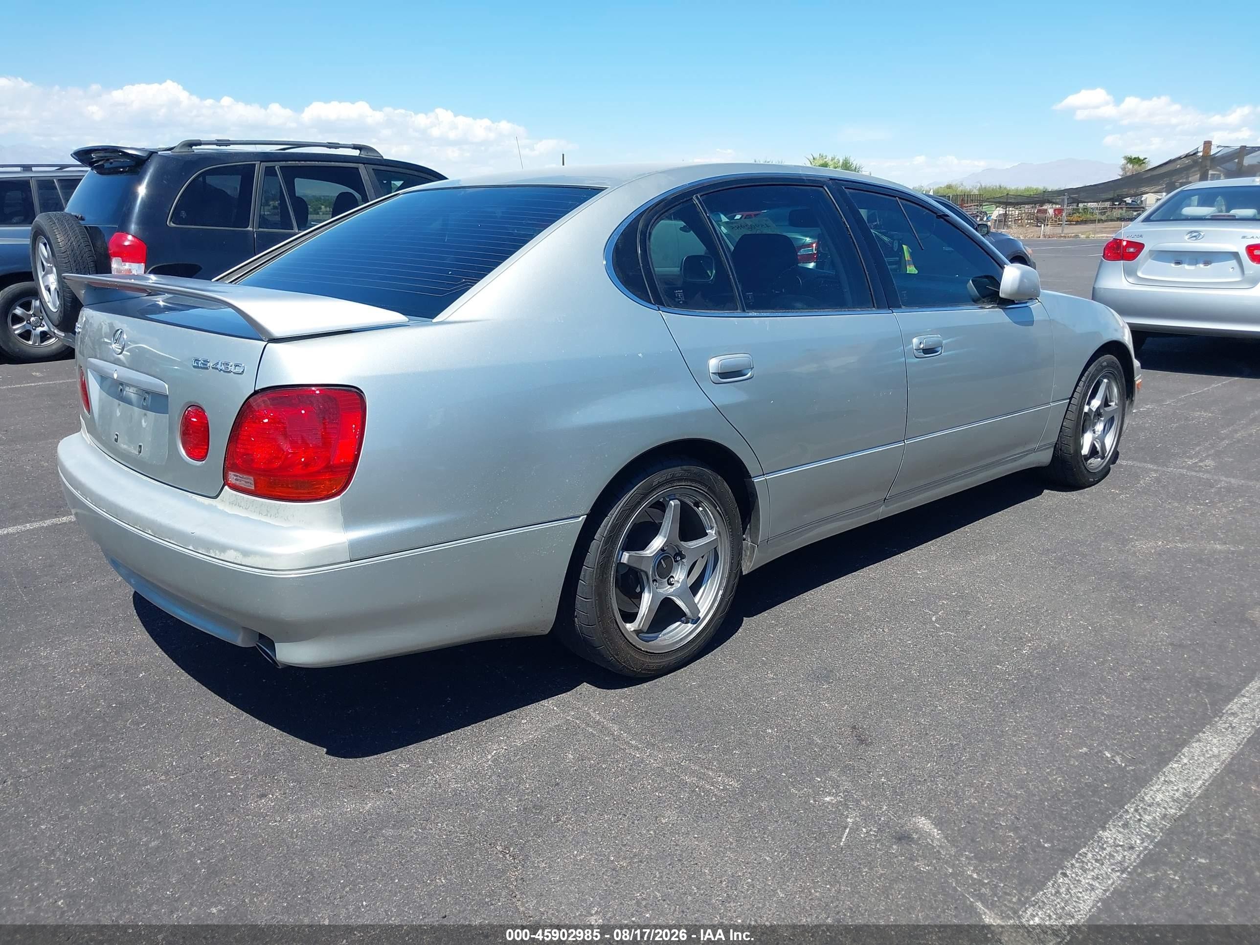 2001 Lexus Gs 430   Silver vin: JT8BL69S410001143