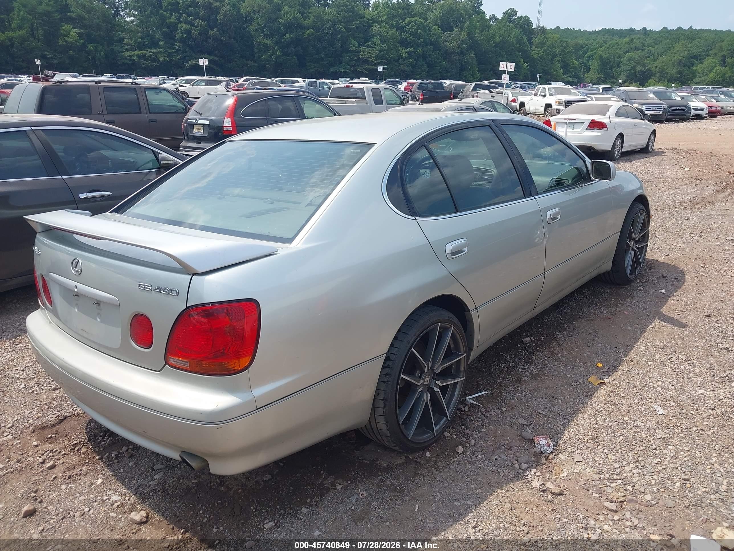 2001 Lexus Gs 430   Silver vin: JT8BL69S410001952