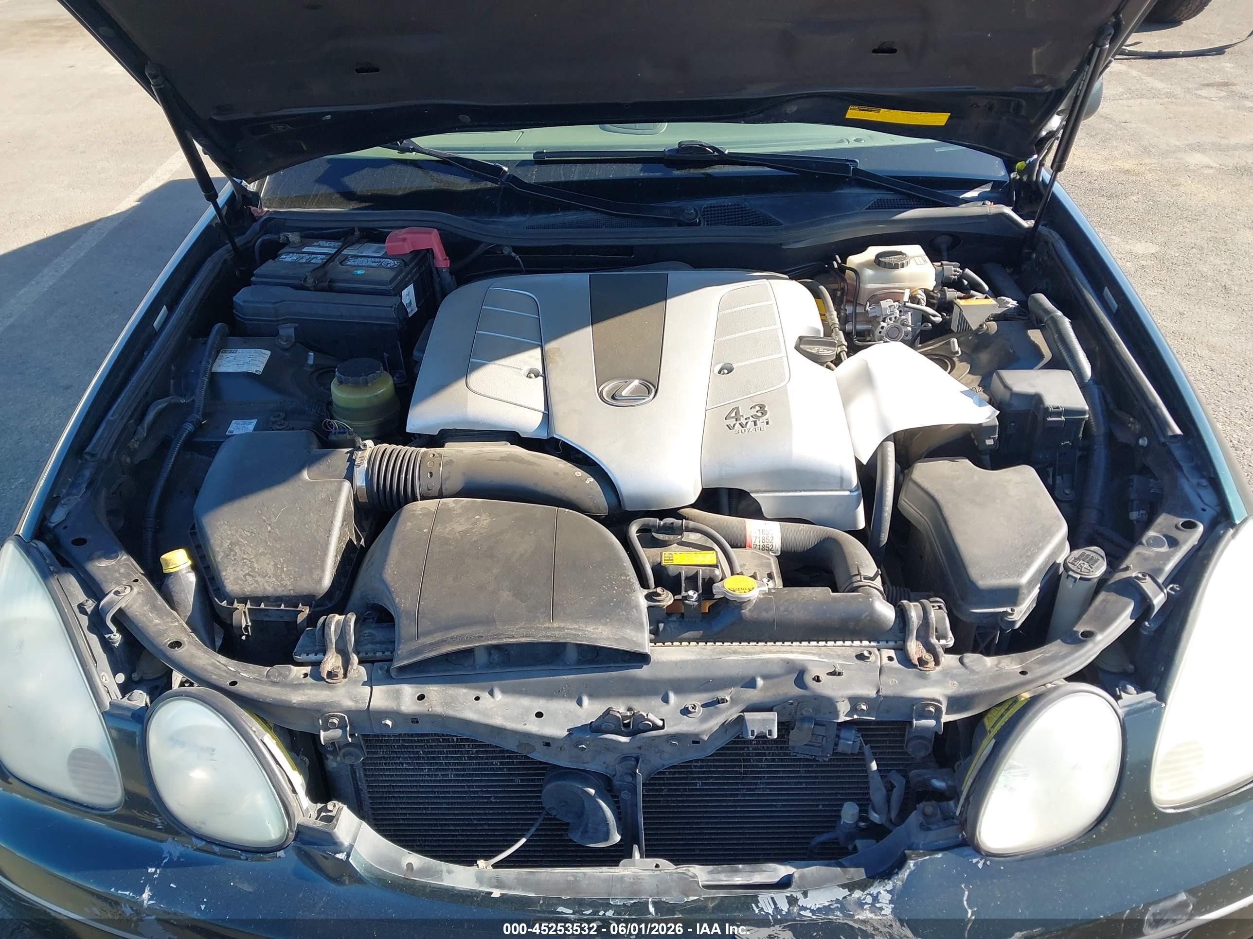 2001 Lexus Gs 430   Green vin: JT8BL69S410002213