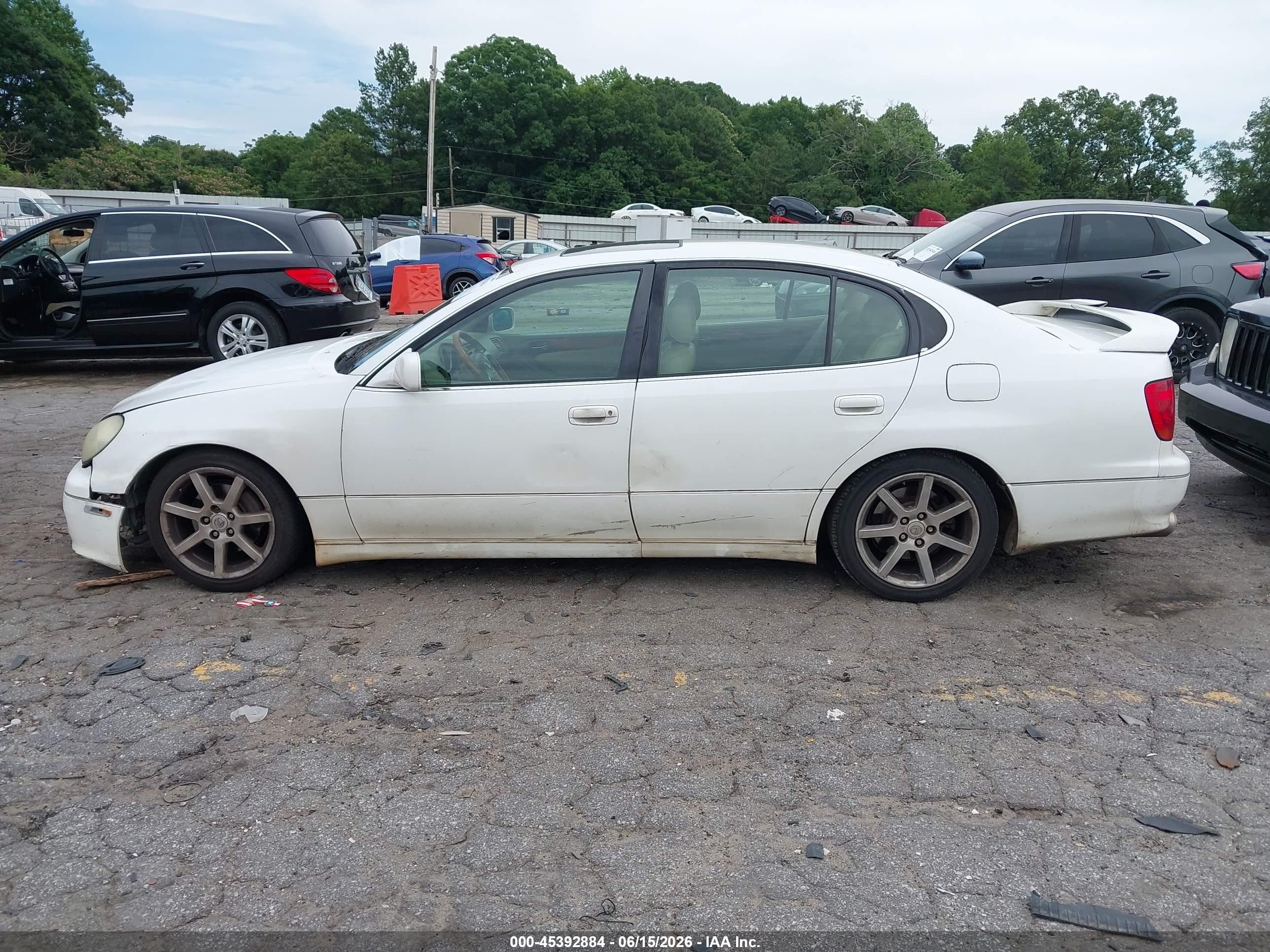2001 Lexus Gs 430   White vin: JT8BL69S410003393