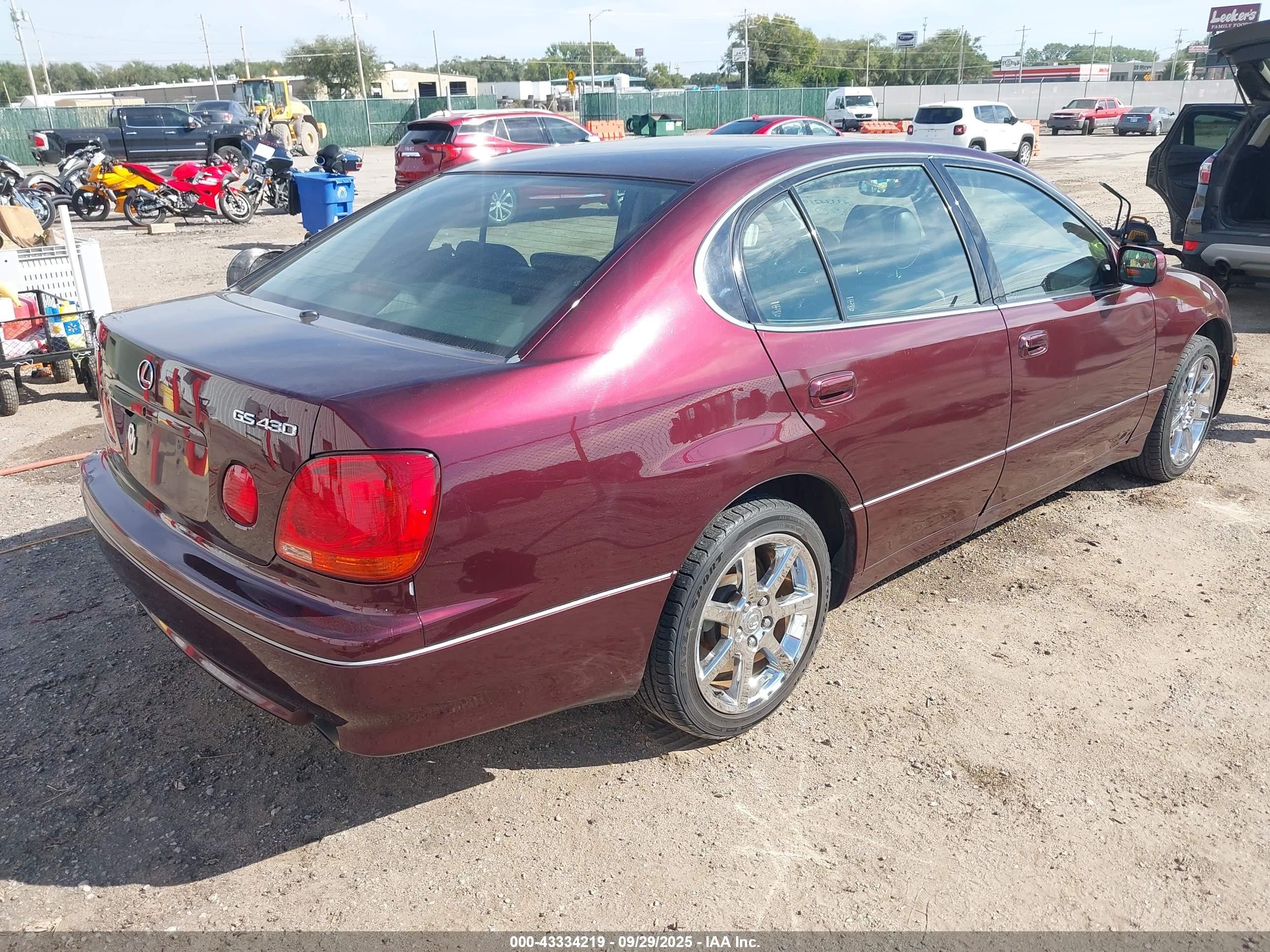 2004 Lexus Gs 430   Burgundy vin: JT8BL69S440015855