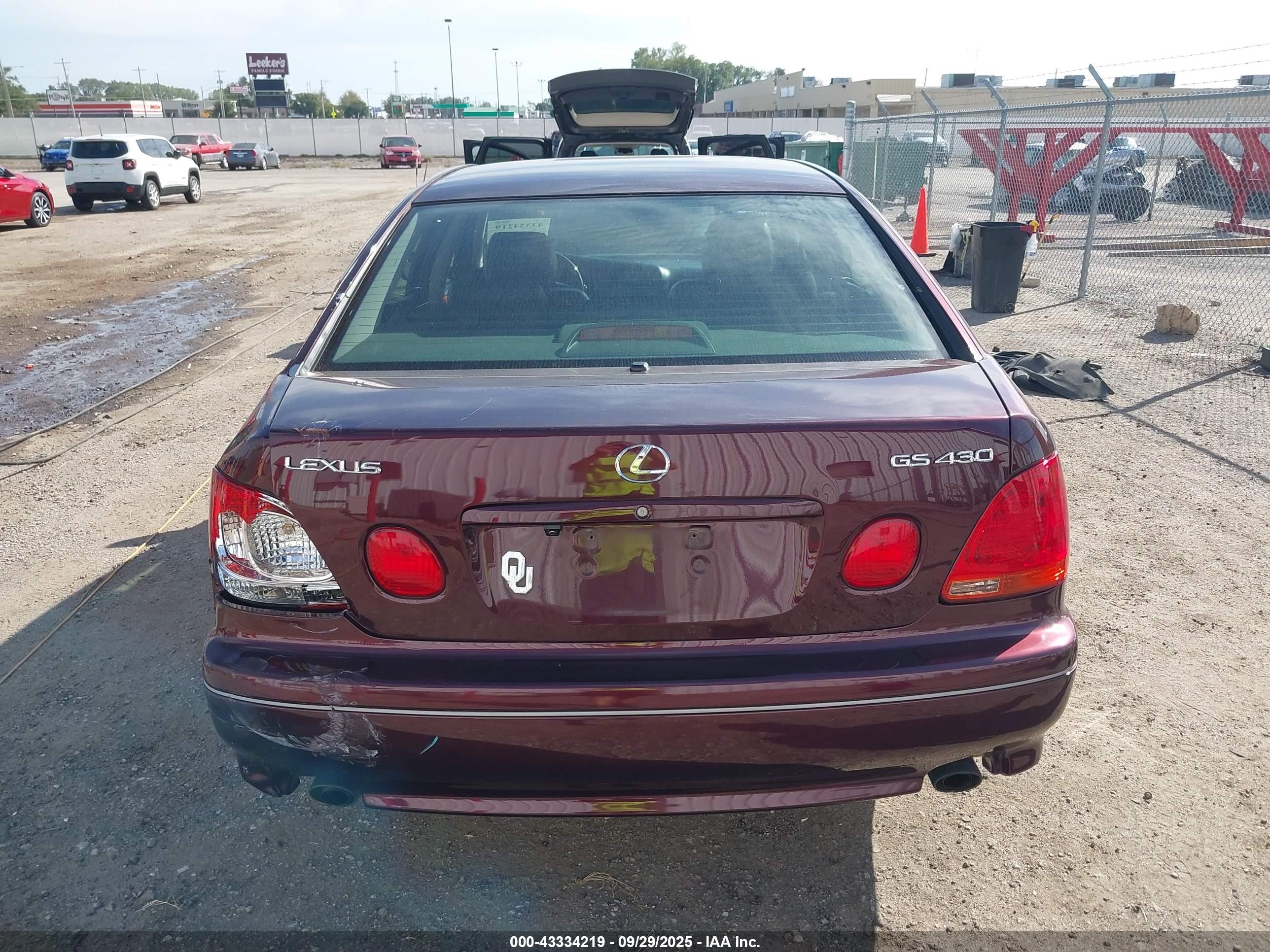 2004 Lexus Gs 430   Burgundy vin: JT8BL69S440015855
