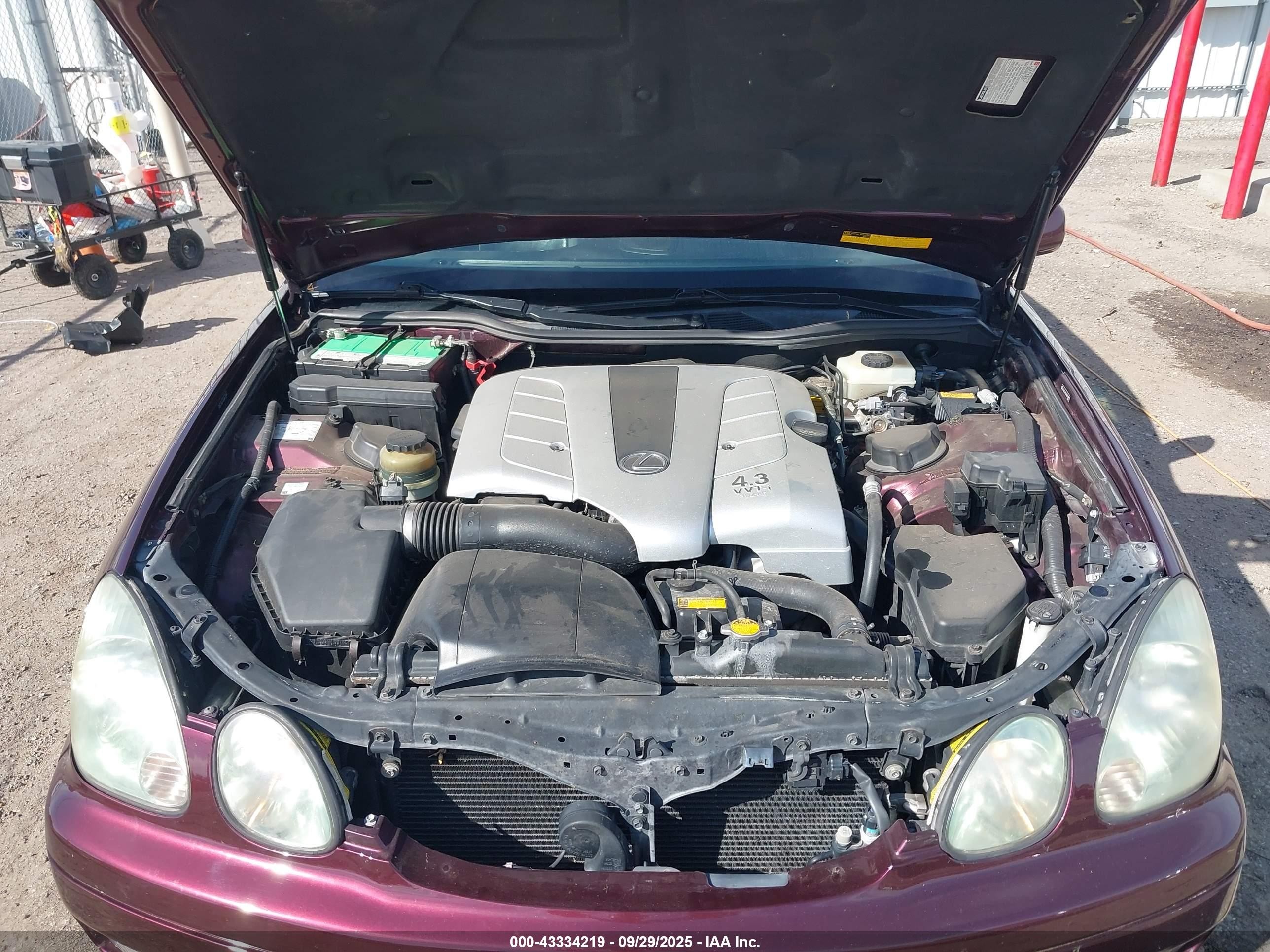 2004 Lexus Gs 430   Burgundy vin: JT8BL69S440015855