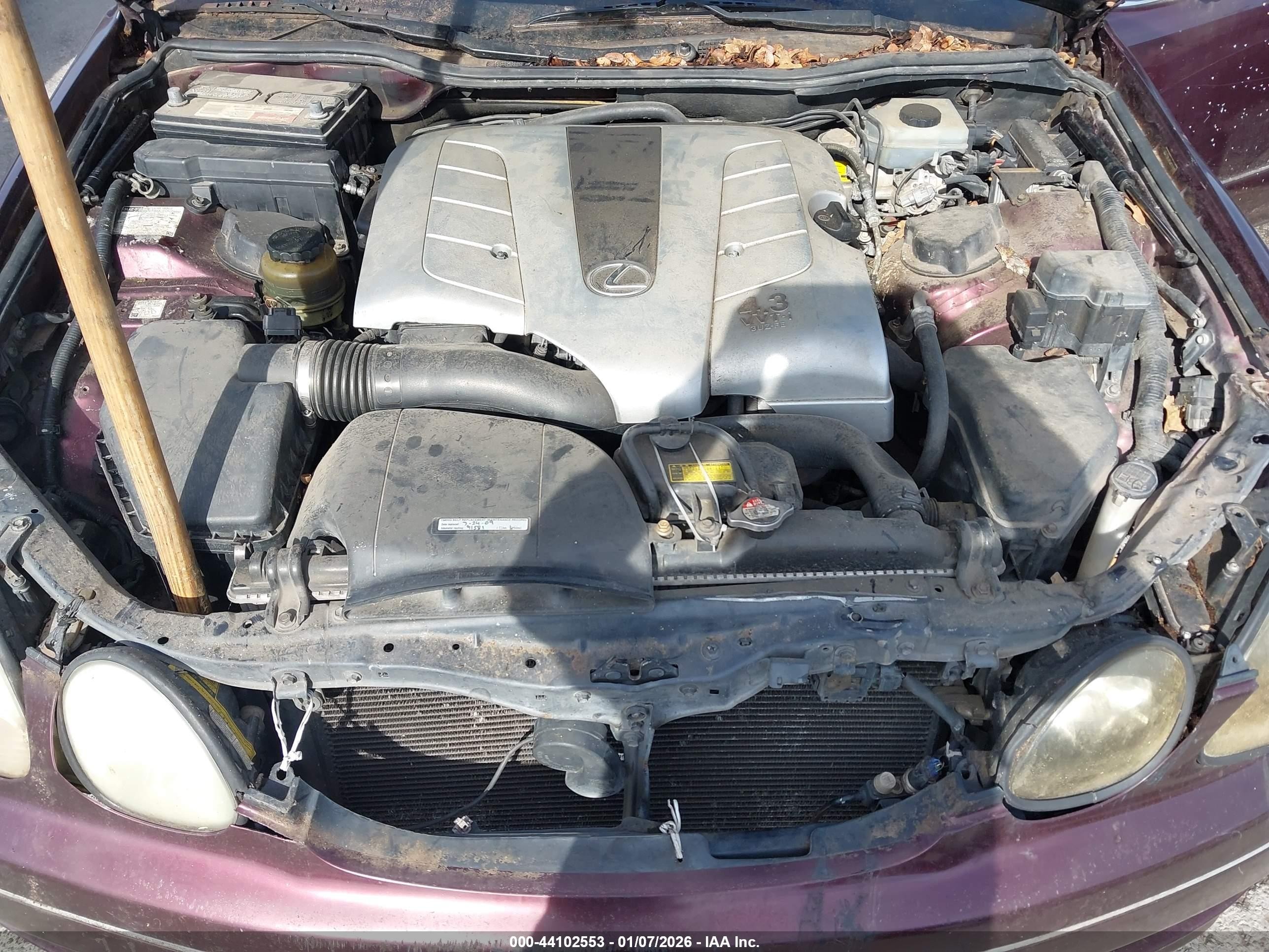 2004 Lexus Gs 430   Burgundy vin: JT8BL69S640014688