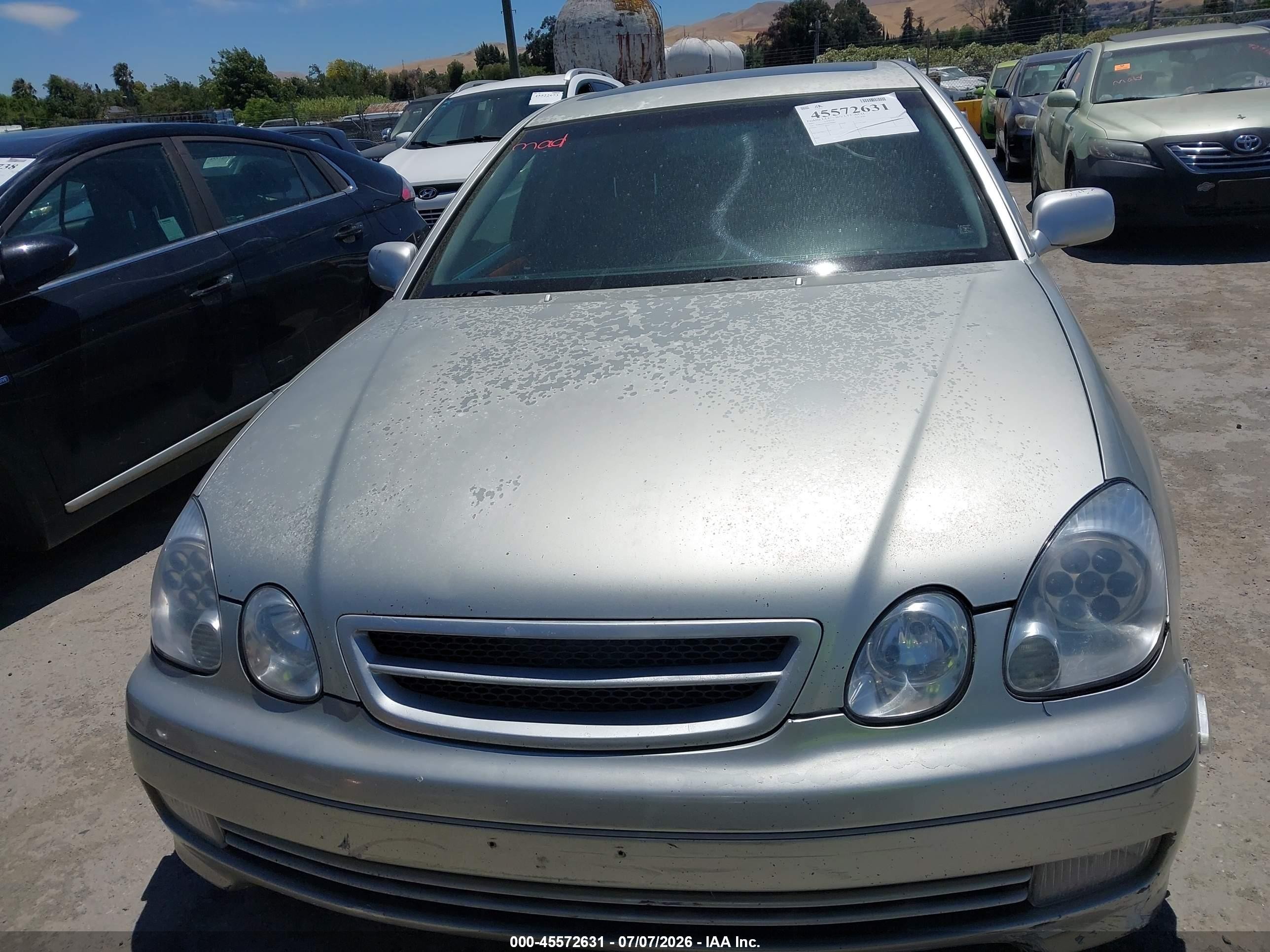 2002 Lexus Gs 430   Gray vin: JT8BL69S720009660