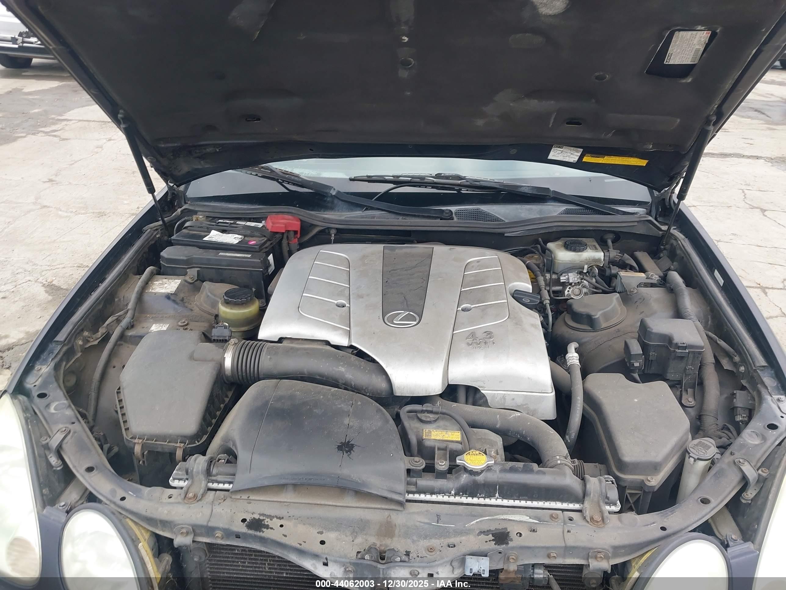 2002 Lexus Gs 430   Black vin: JT8BL69S720010713
