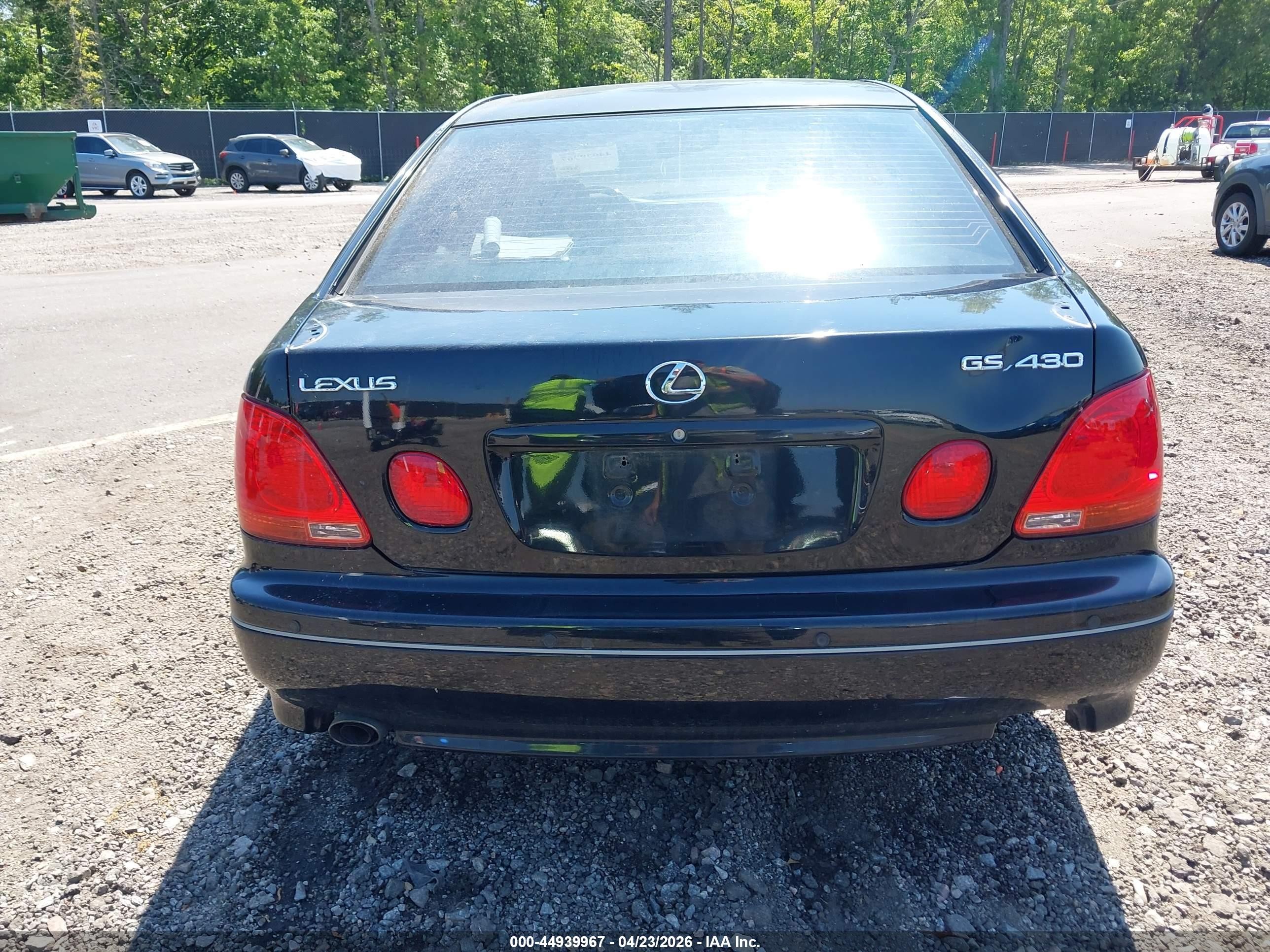 2004 Lexus Gs 430   Black vin: JT8BL69S740014523