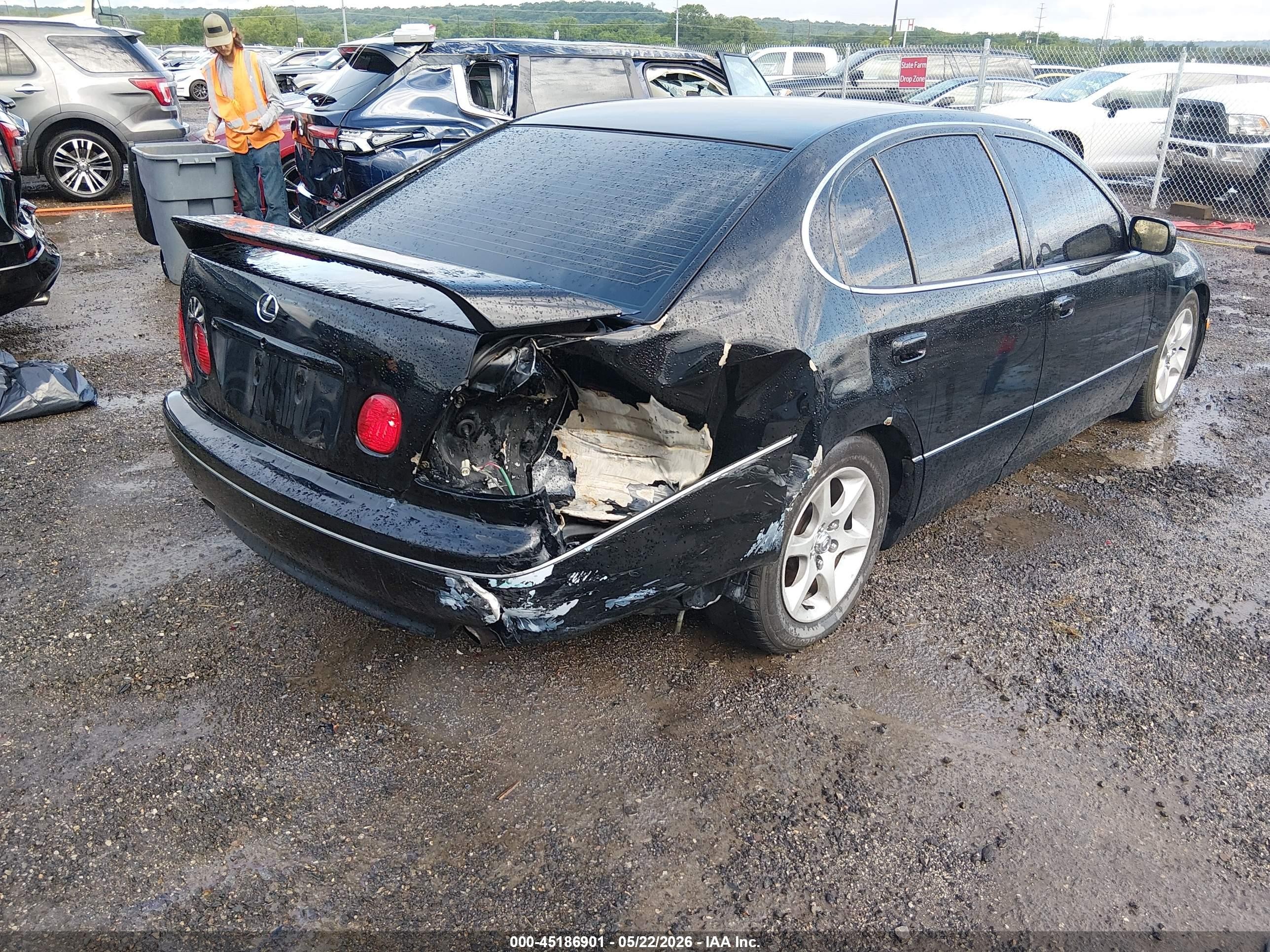 2002 Lexus Gs 430 Black vin: JT8BL69S920010342
