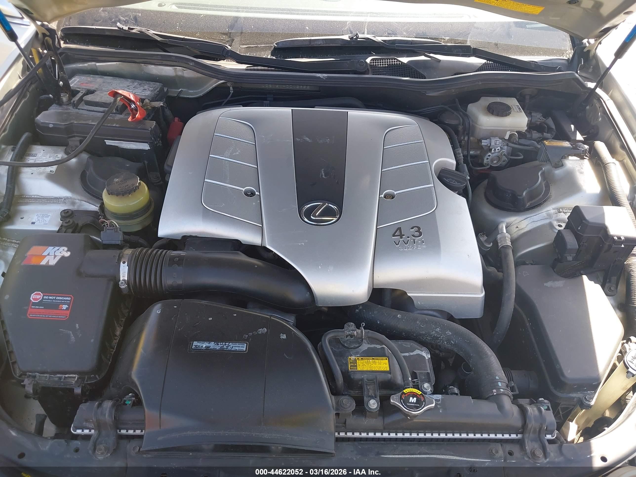 2004 Lexus Gs 430   Silver vin: JT8BL69S940015852