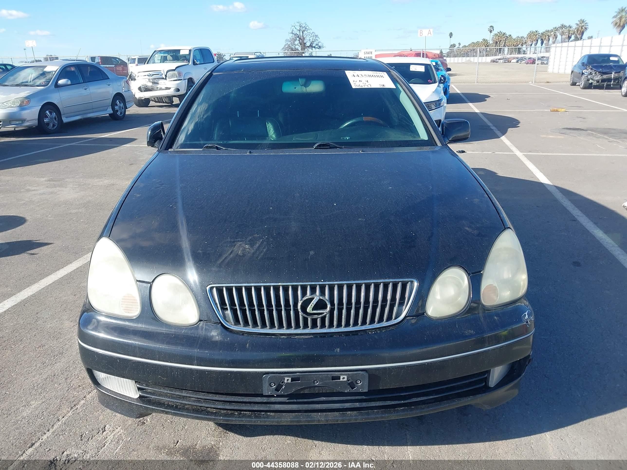 2002 Lexus Gs 430   Black vin: JT8BL69SX20010365