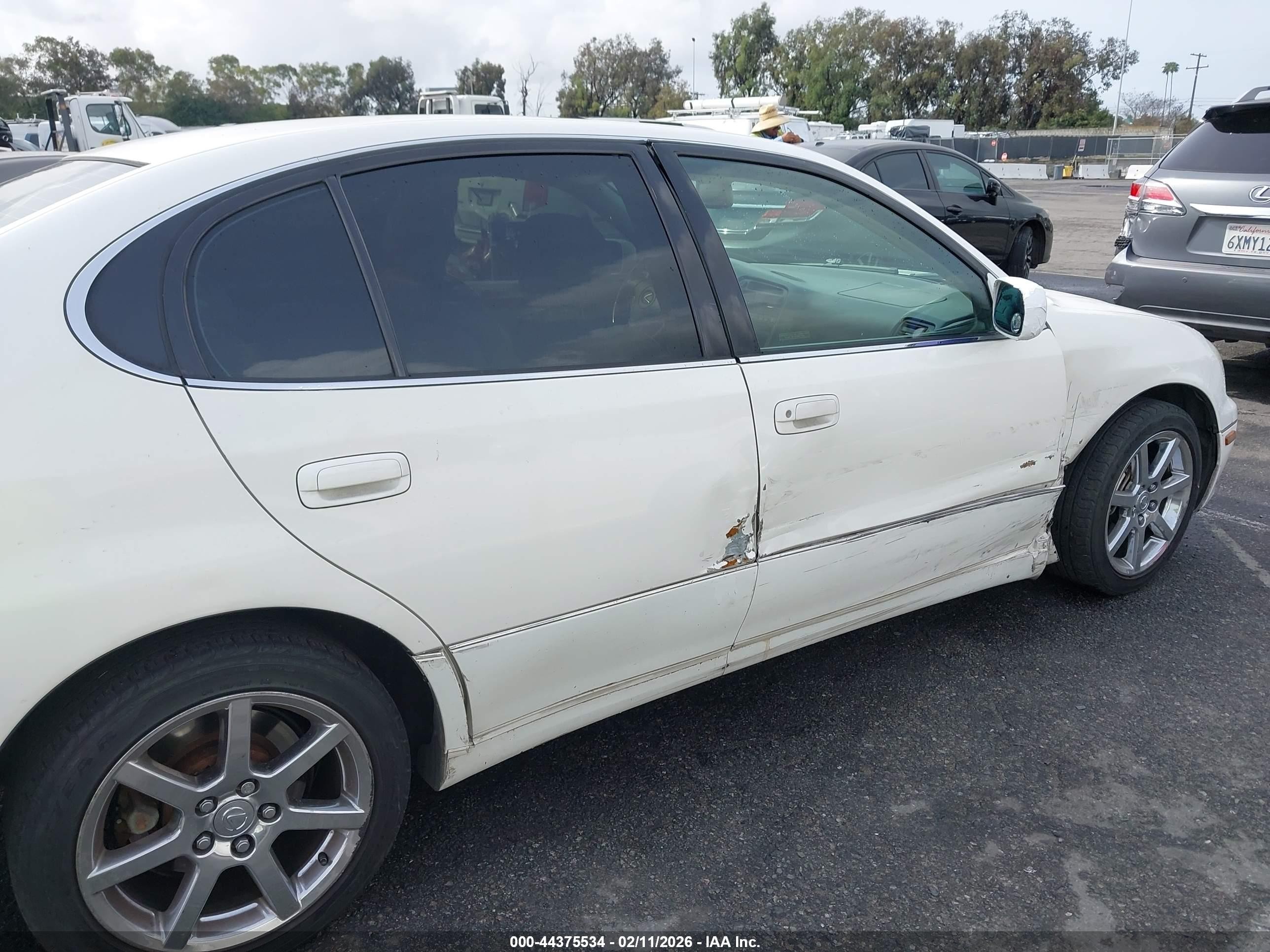 2003 Lexus Gs 430   White vin: JT8BL69SX30012537