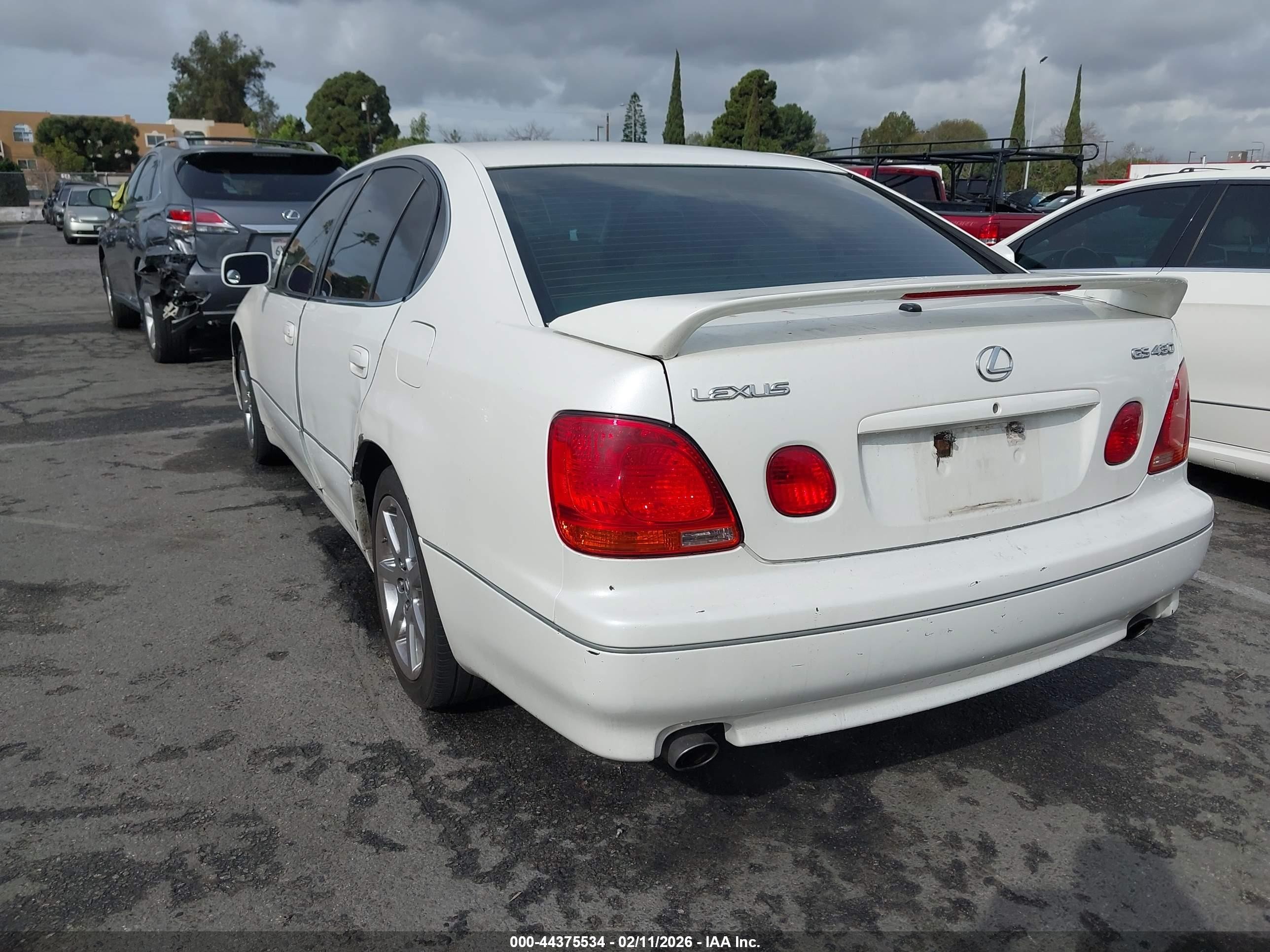 2003 Lexus Gs 430   White vin: JT8BL69SX30012537