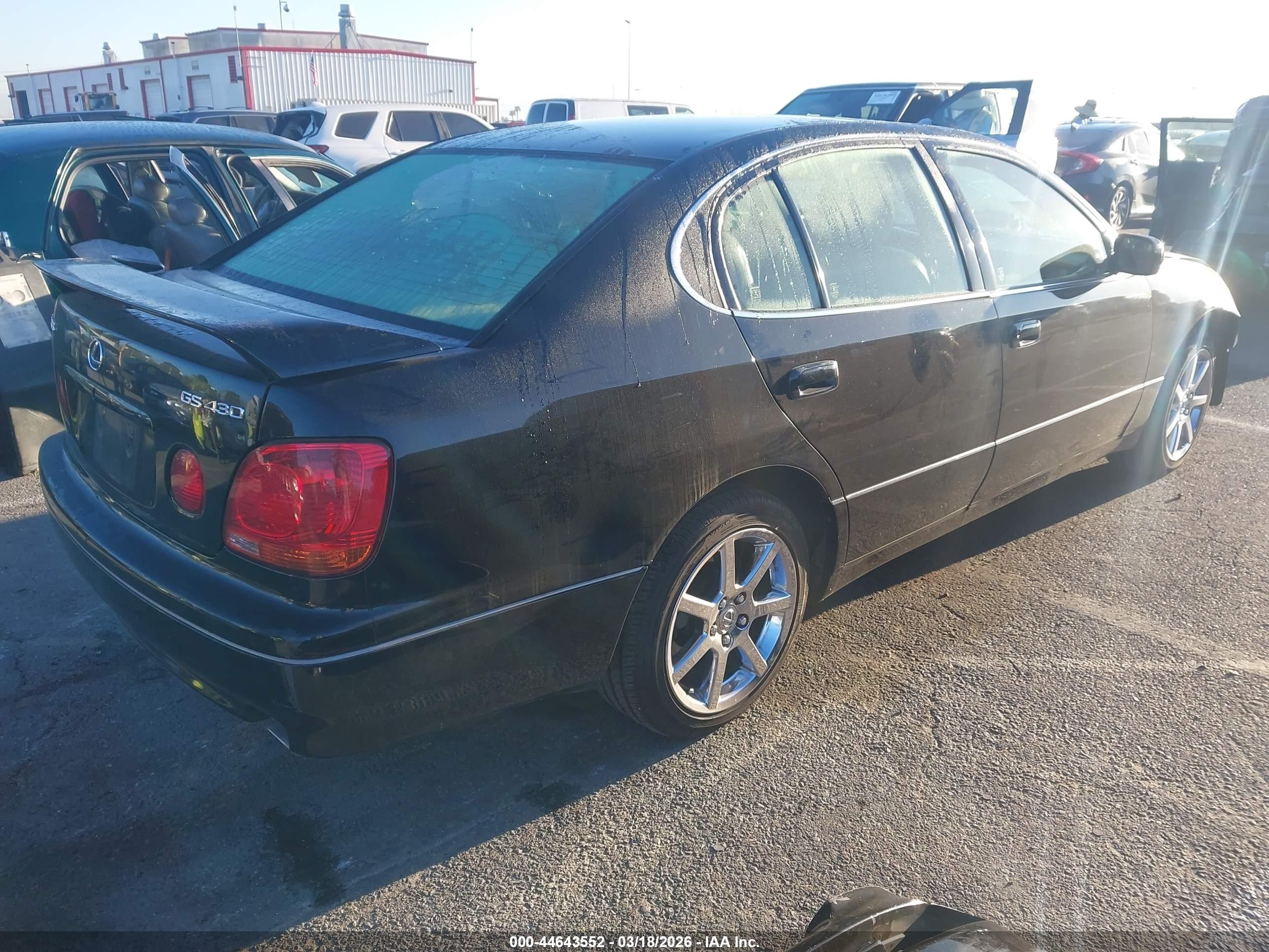 2003 Lexus Gs 430   Black vin: JT8BL69SX30013297