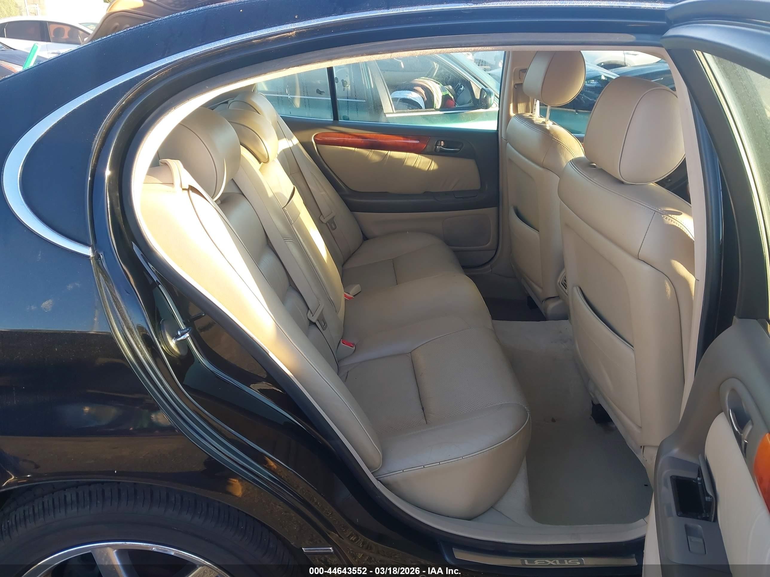 2003 Lexus Gs 430   Black vin: JT8BL69SX30013297