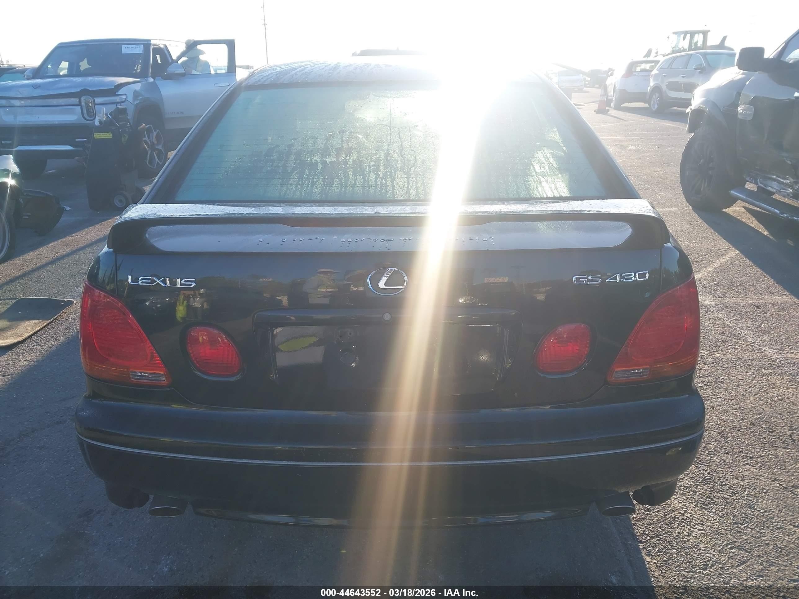 2003 Lexus Gs 430   Black vin: JT8BL69SX30013297