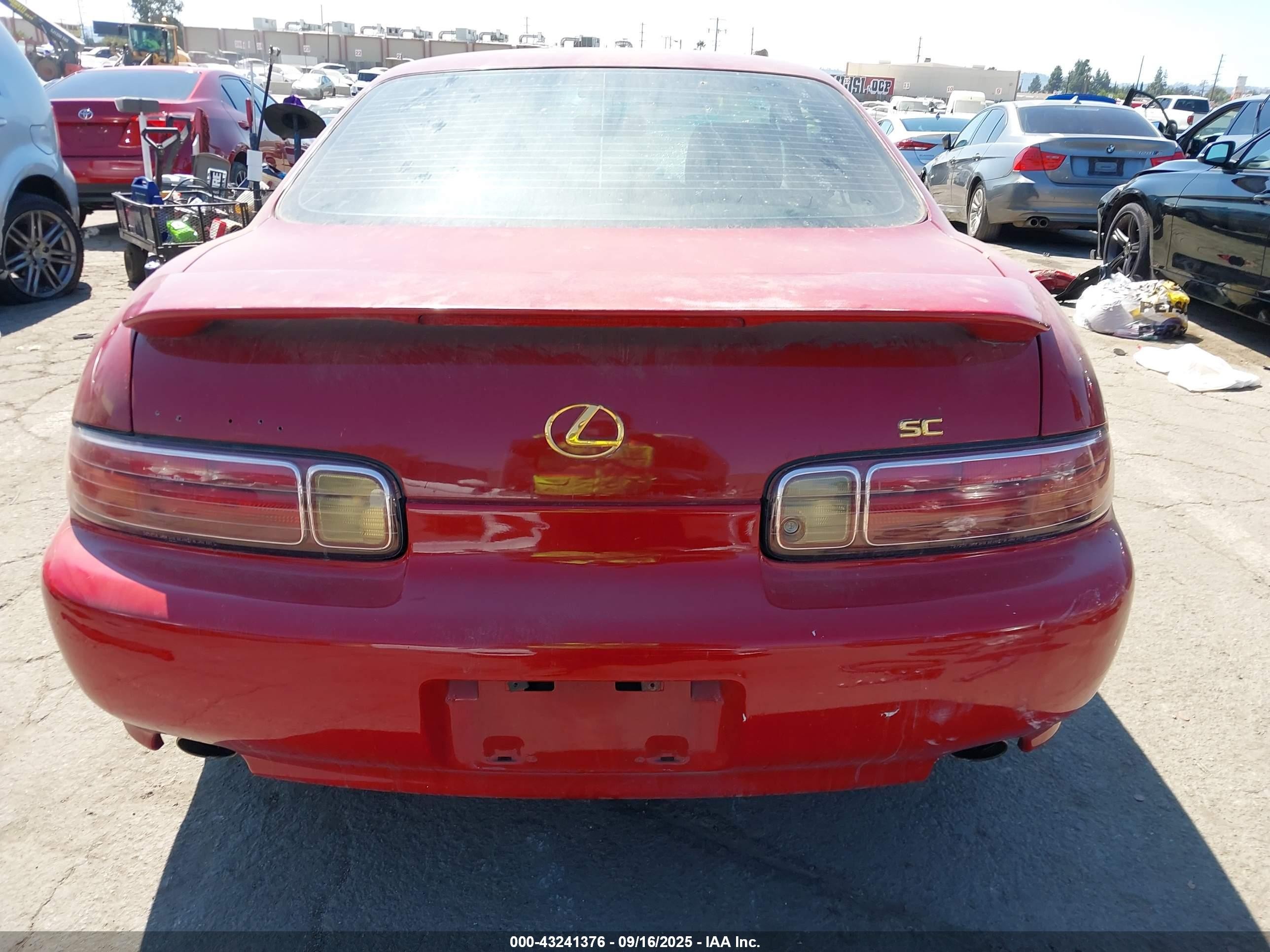 1997 Lexus Sc 300   Red vin: JT8CD32Z7V1000687