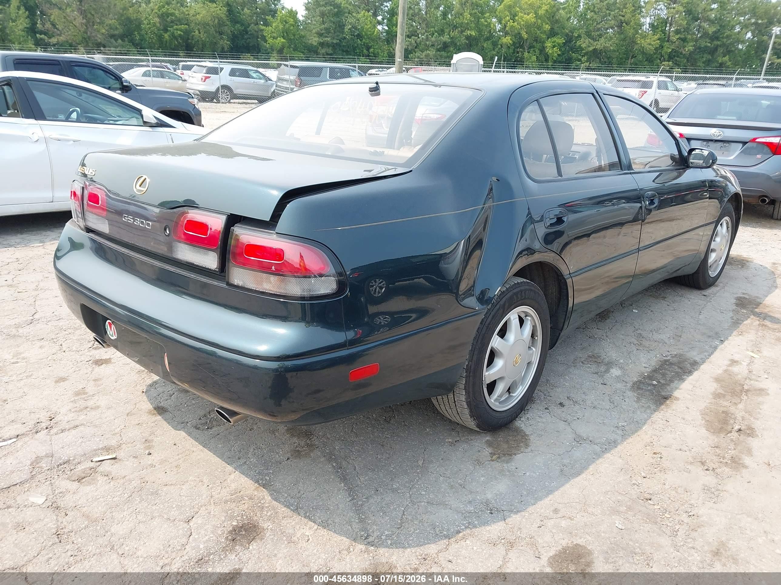 1994 Lexus Gs 300 Green vin: JT8JS47E7R0076575