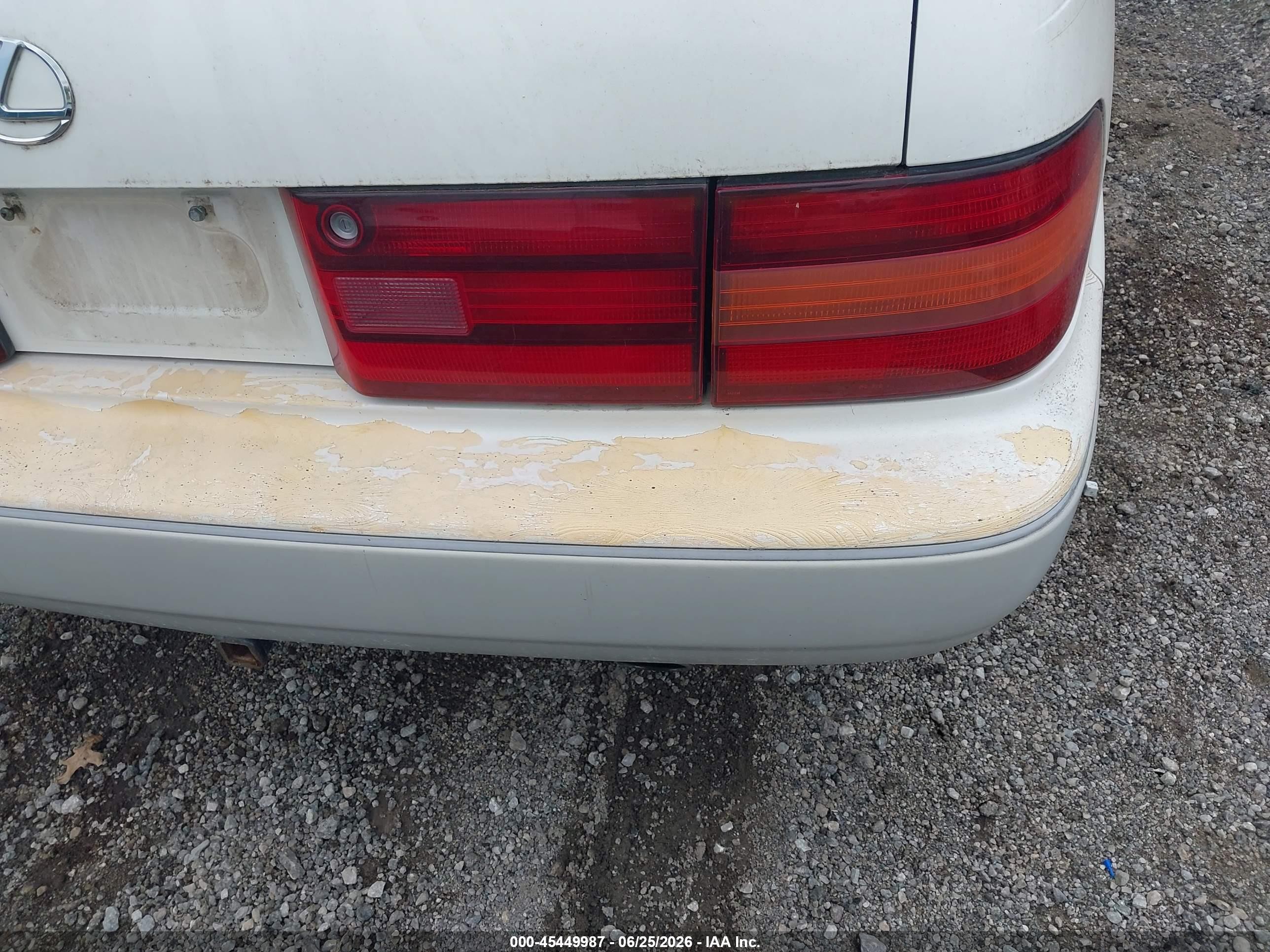 1991 Lexus Ls 400 White vin: JT8UF11E0M0079996