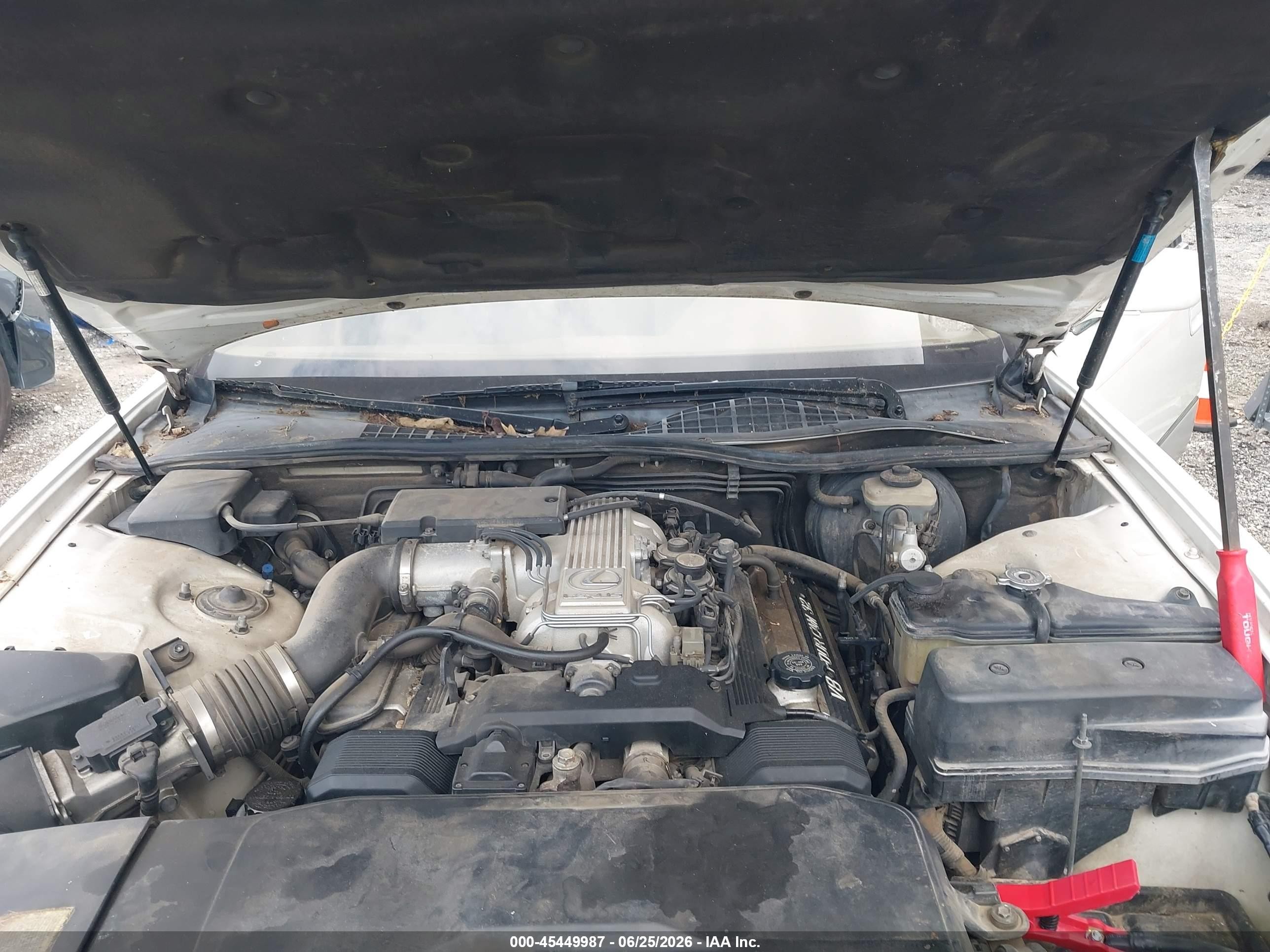 1991 Lexus Ls 400 White vin: JT8UF11E0M0079996